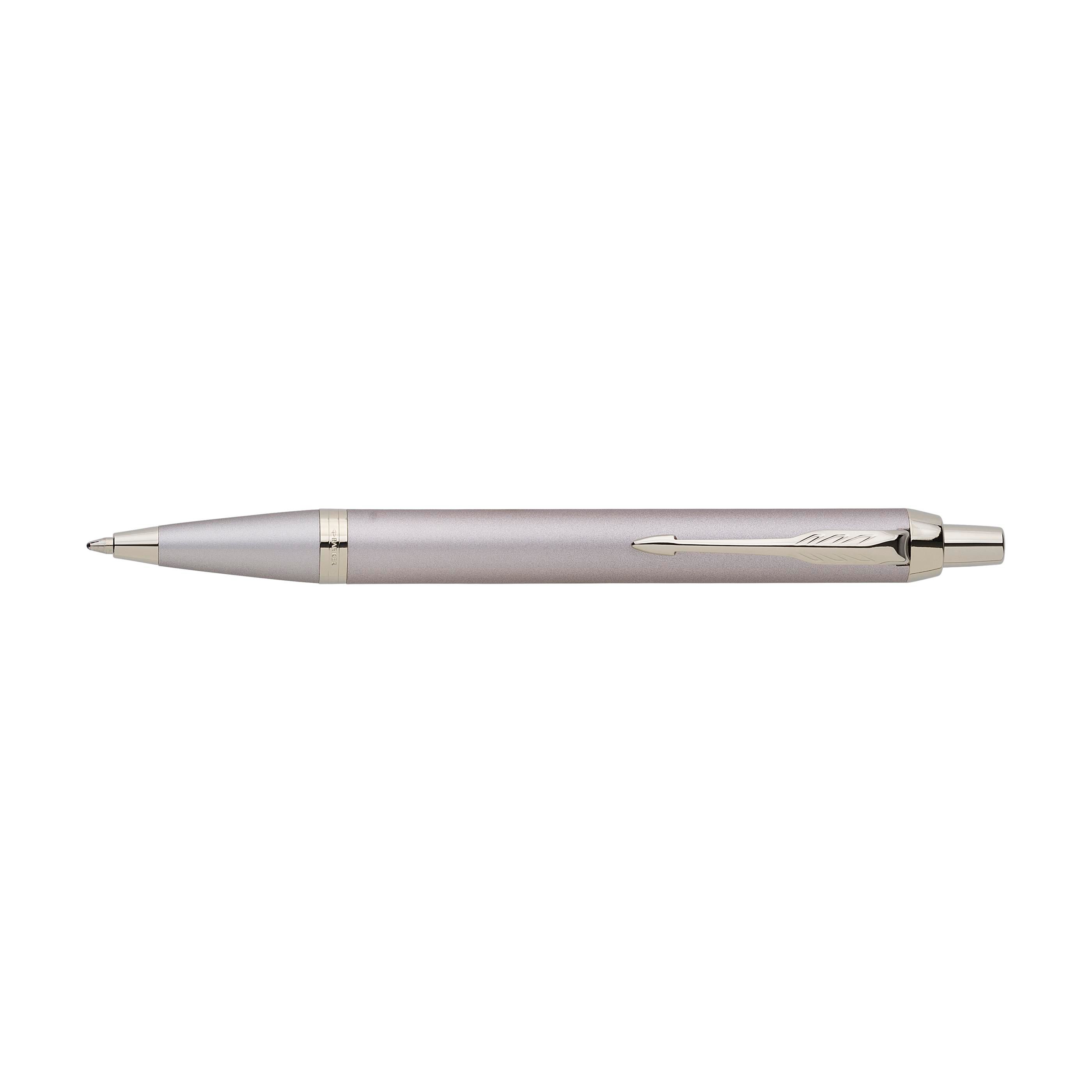 Parker IM Monochrome stylo bille – Métal, champagne