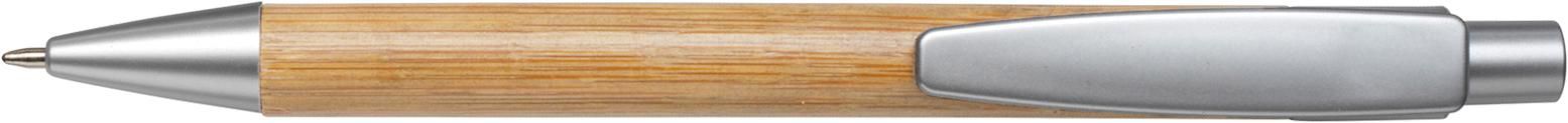 Stylo bille Lacey – Bambou, argenté