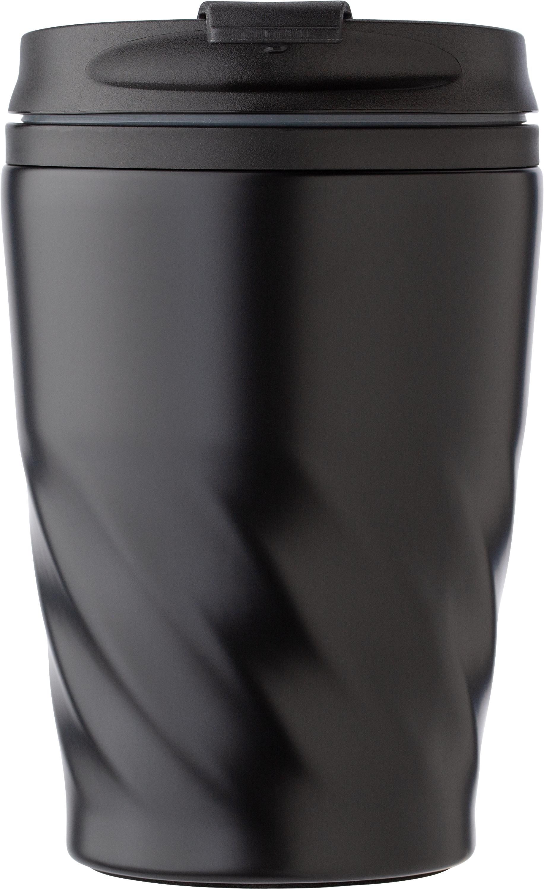Doppelwandiger Reisebecher Rida – 325 ml, schwarz