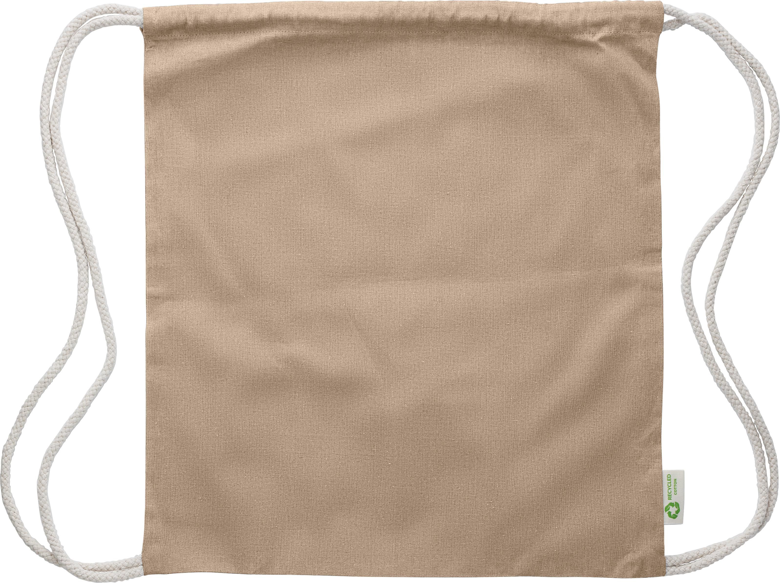 Sac à cordons Joy – Coton – 120 g/m², kaki écru