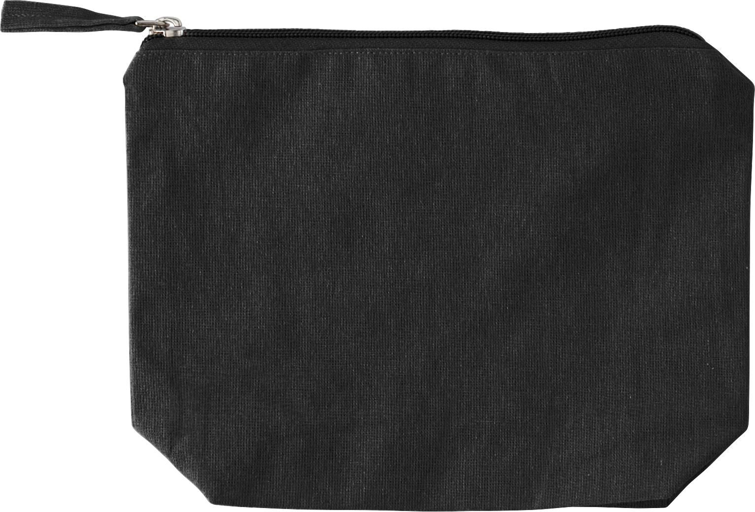 Kosmetiktasche Cressida – Baumwolle 180 g/m², schwarz