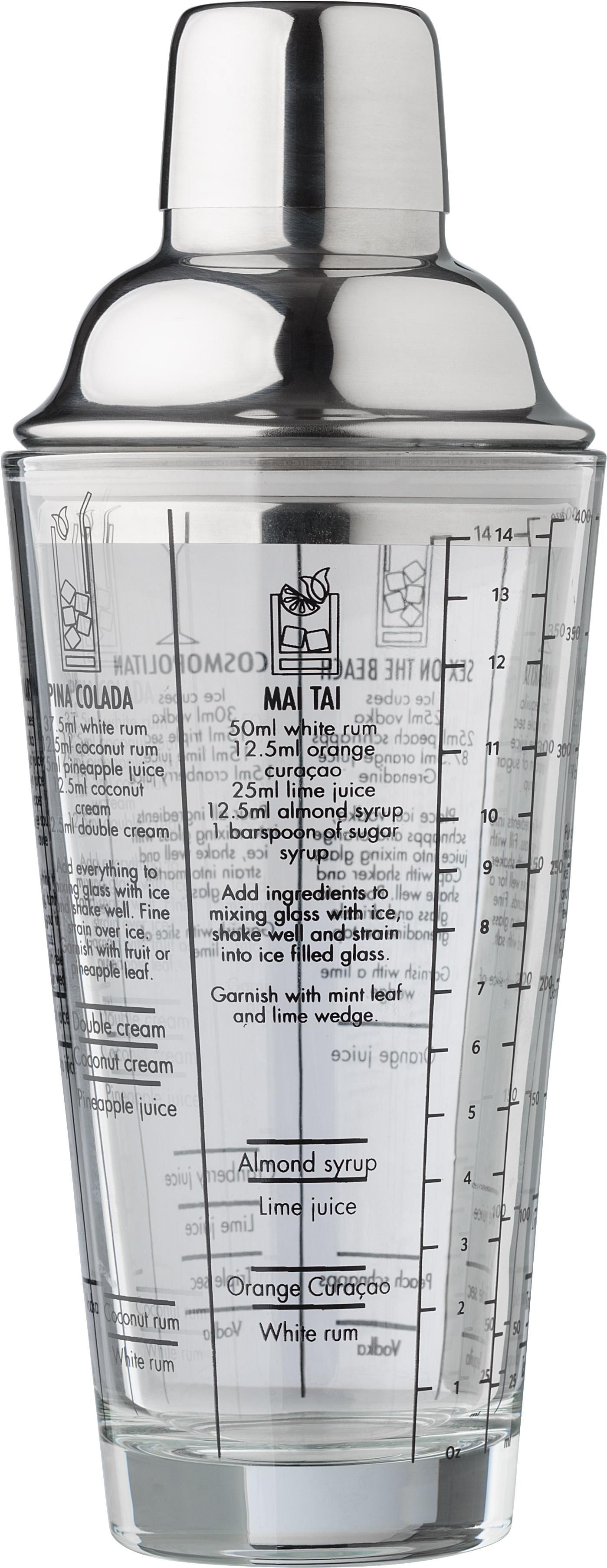 Cocktailshaker Adela – Glas – 400 ml, neutral