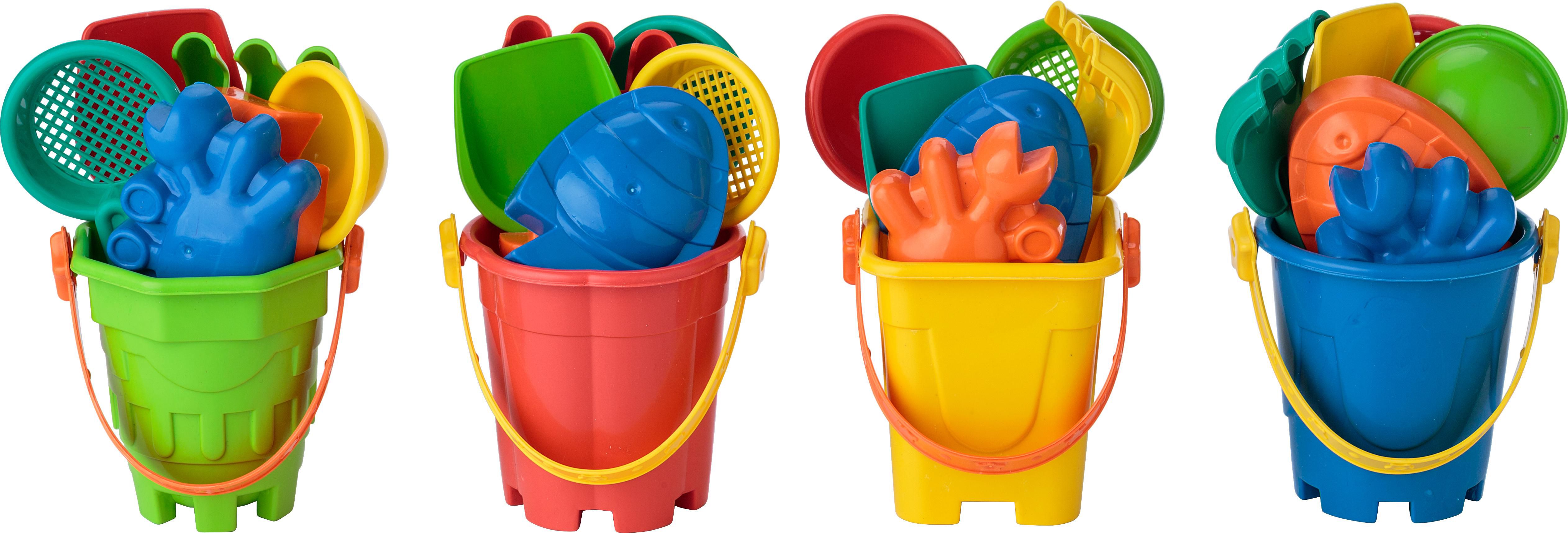 Set de plage Mateo – Seau, custom/multicolor