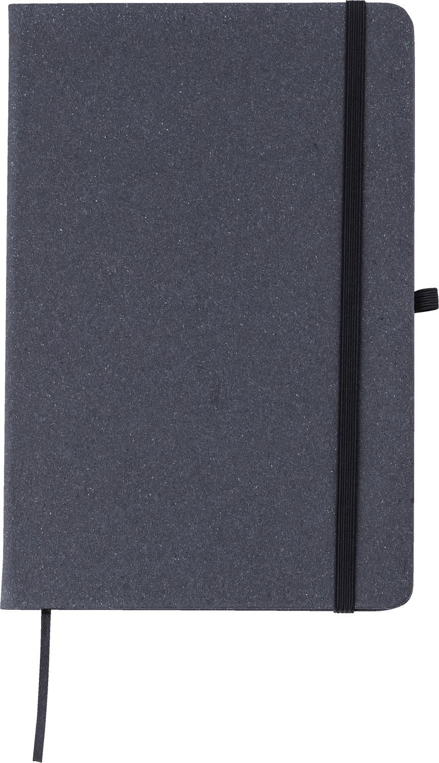 Notizbuch Gianna – Leder – A5 – Liniert, schwarz