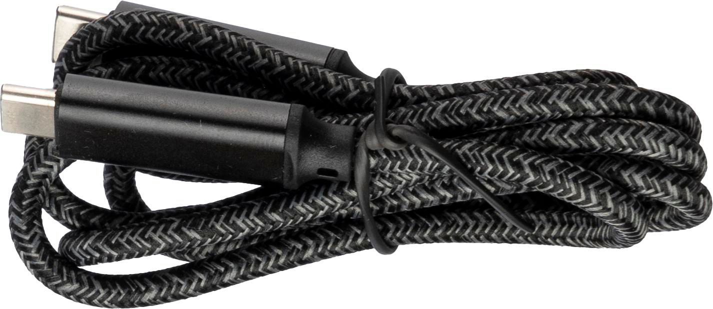 Ladekabel Claudia – Nylon – 65W, schwarz