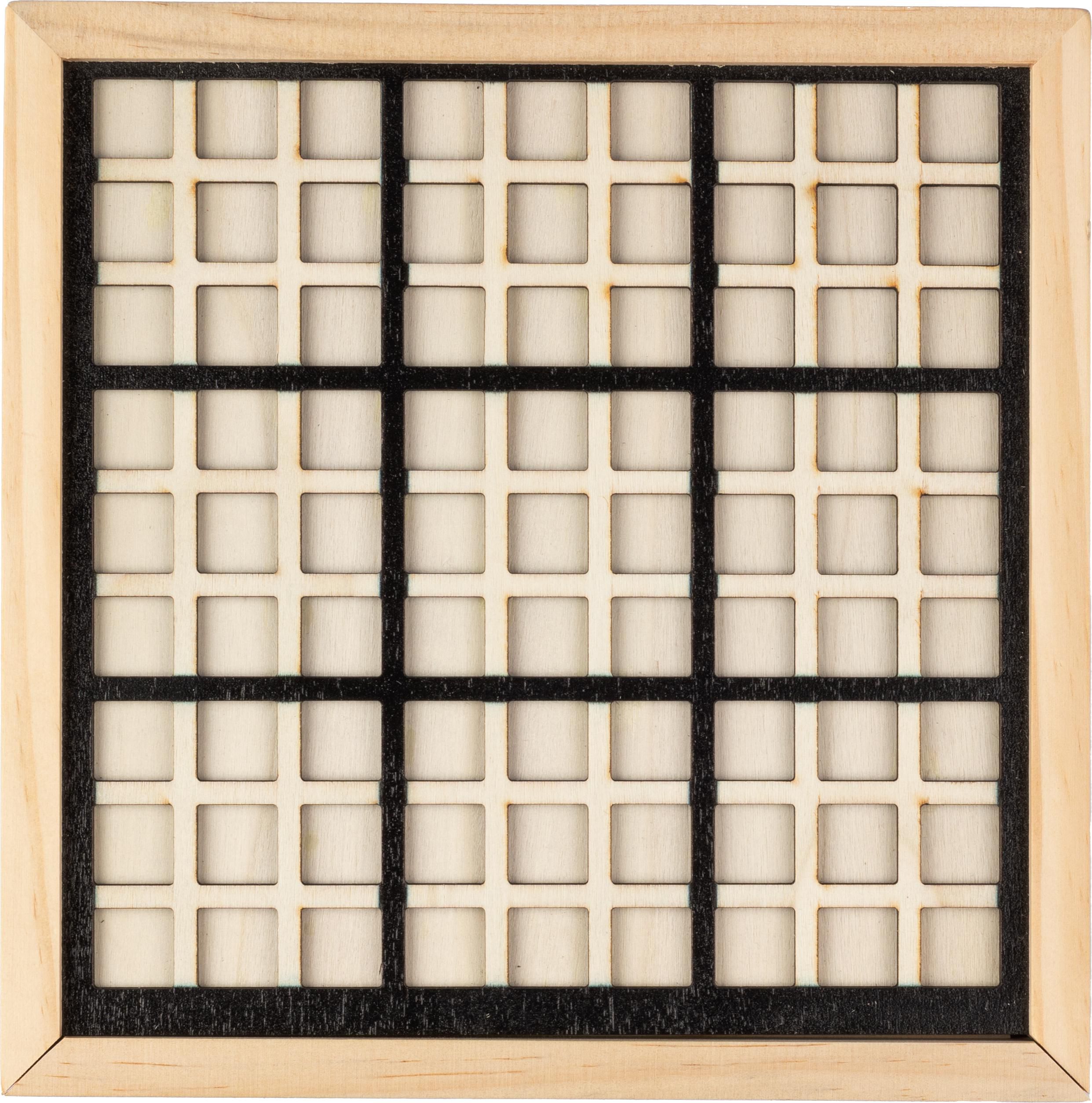 Sudoku-Spiel Christa – Holz, braun