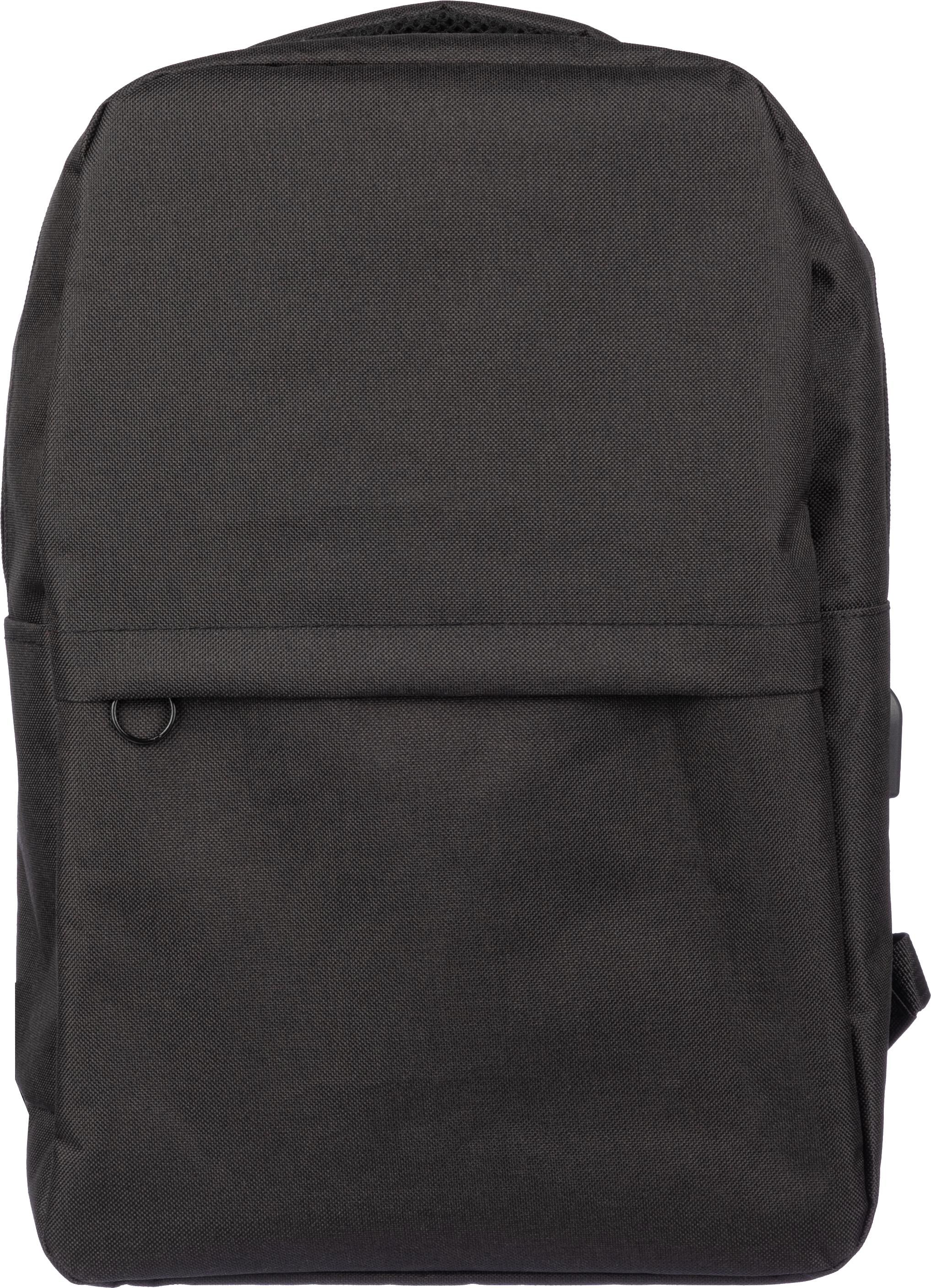 Laptop backpack Henrik – USB port, black