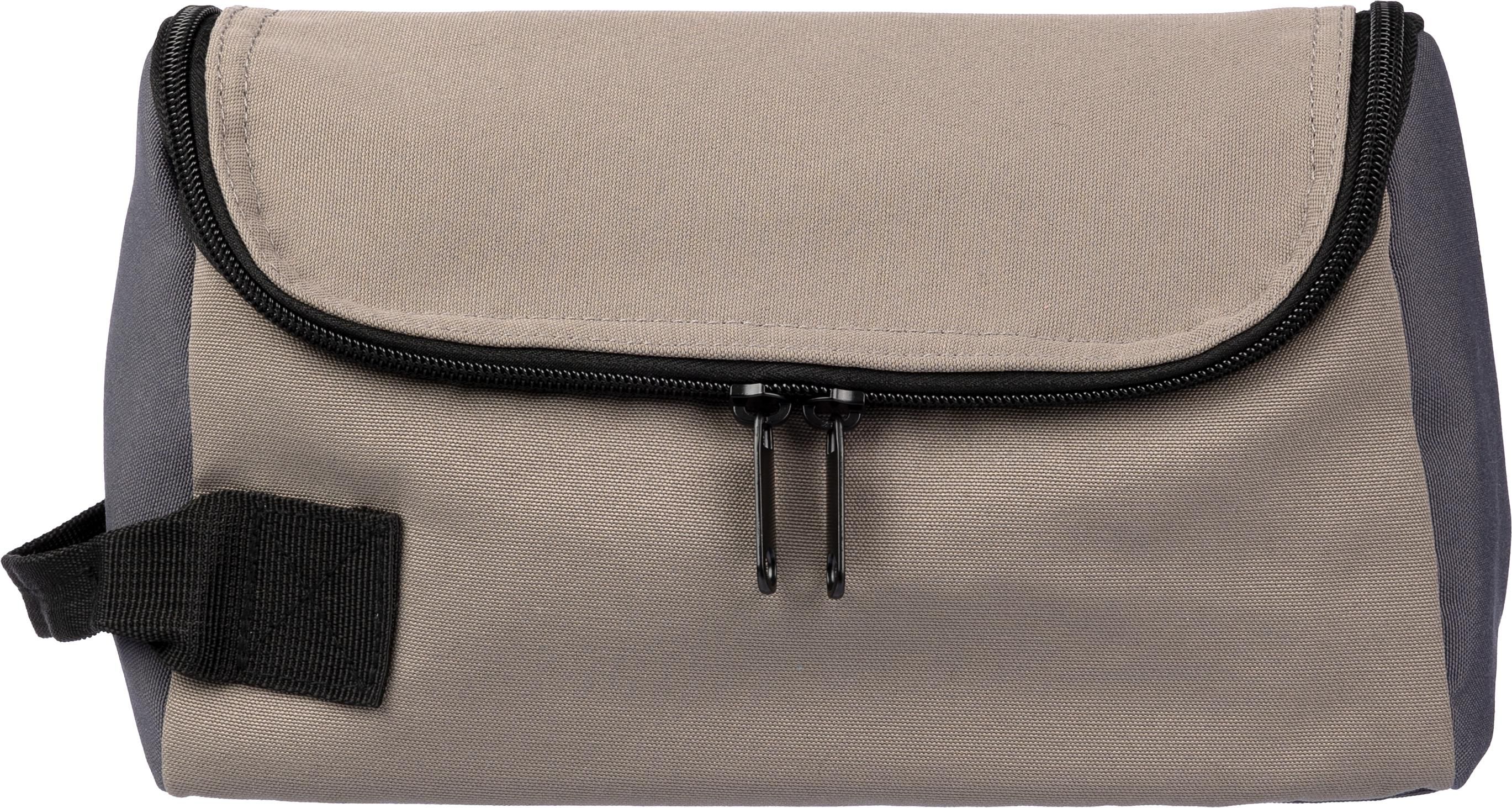 Kulturtasche Niklas – Polyester – 800 ml, taupefarben