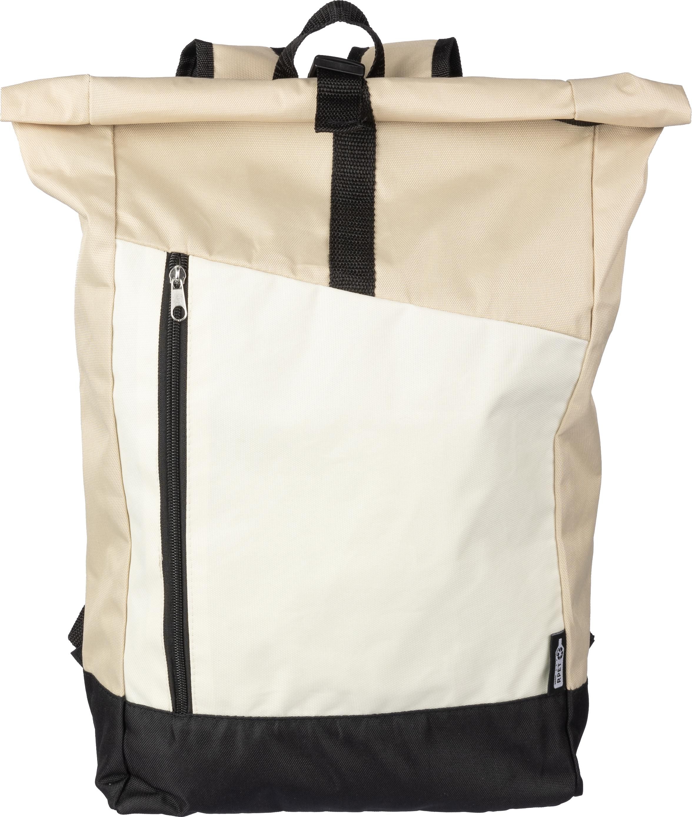 Sac à dos Marlene – Fermeture roulée – 25 l, beige