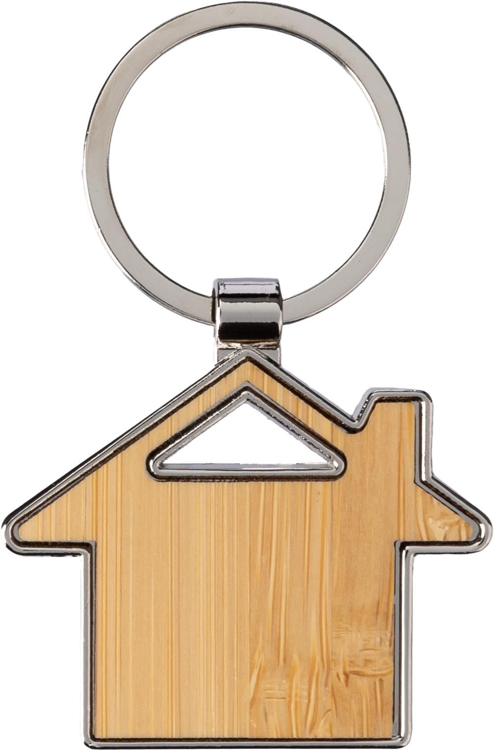 Key chain Bernd – Bamboo, brown