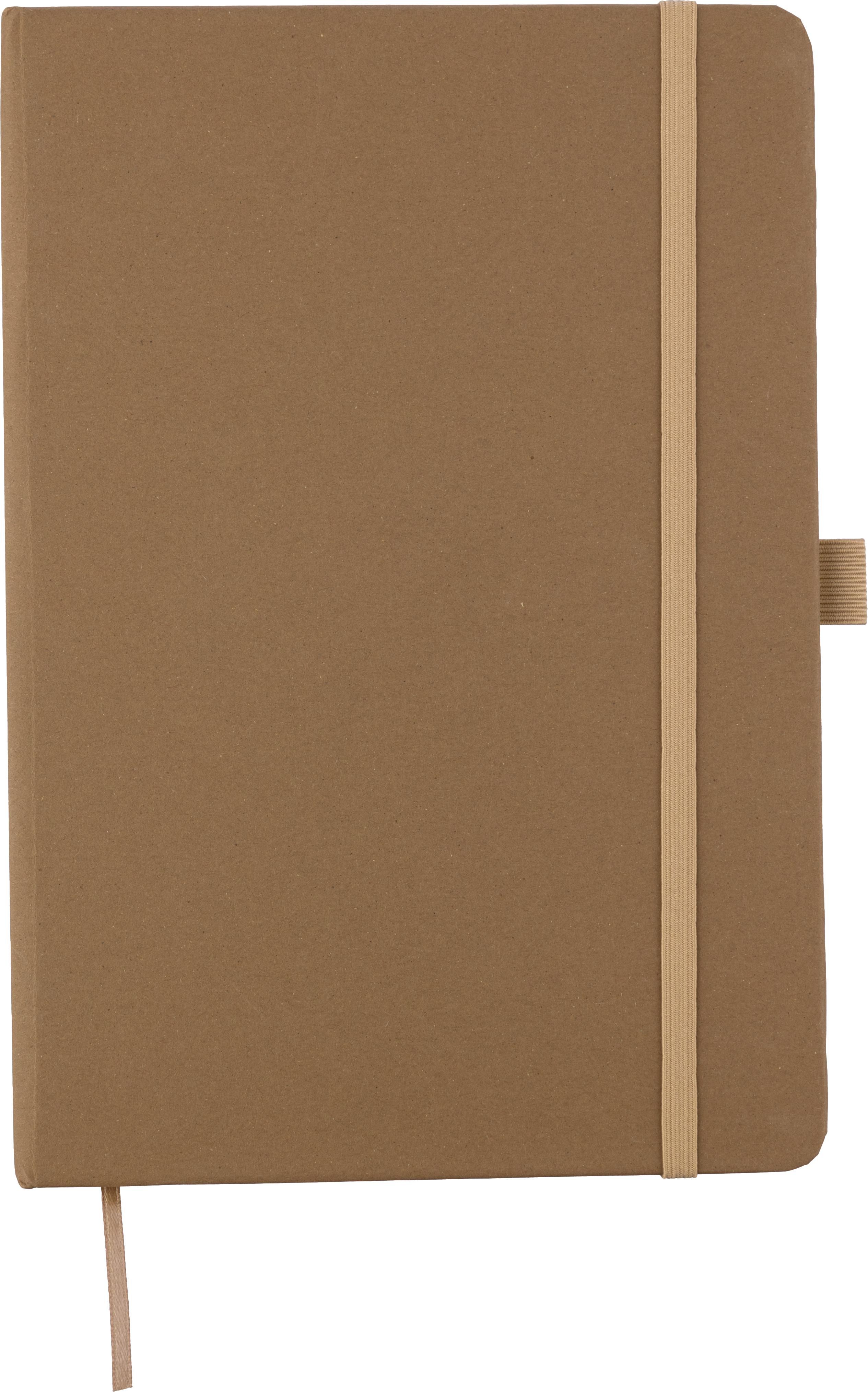 Notizbuch Gertrud – Bioabfallpapier – A5 – Liniert, braun