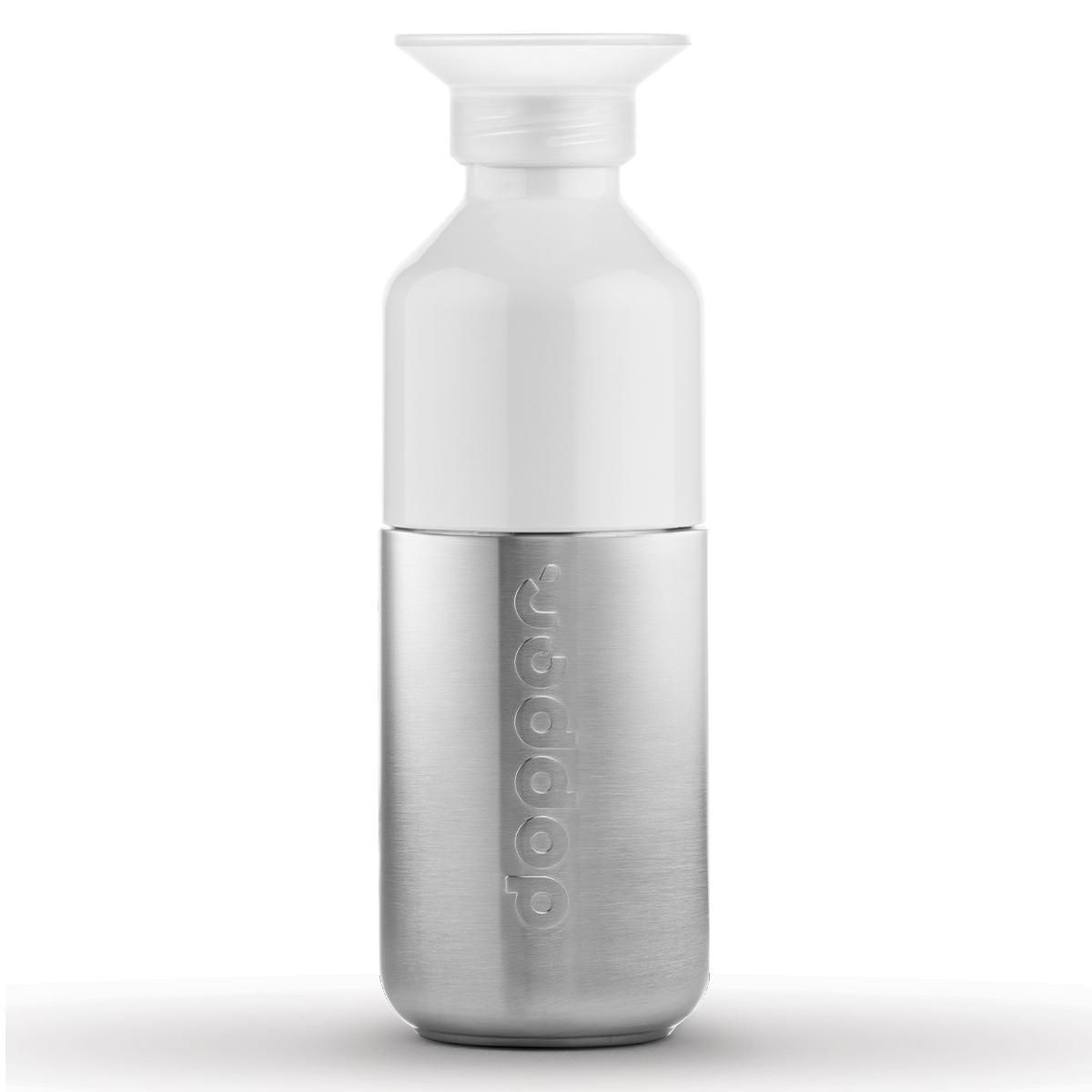 Dopper Steel – 350 ml, argenté/blanc