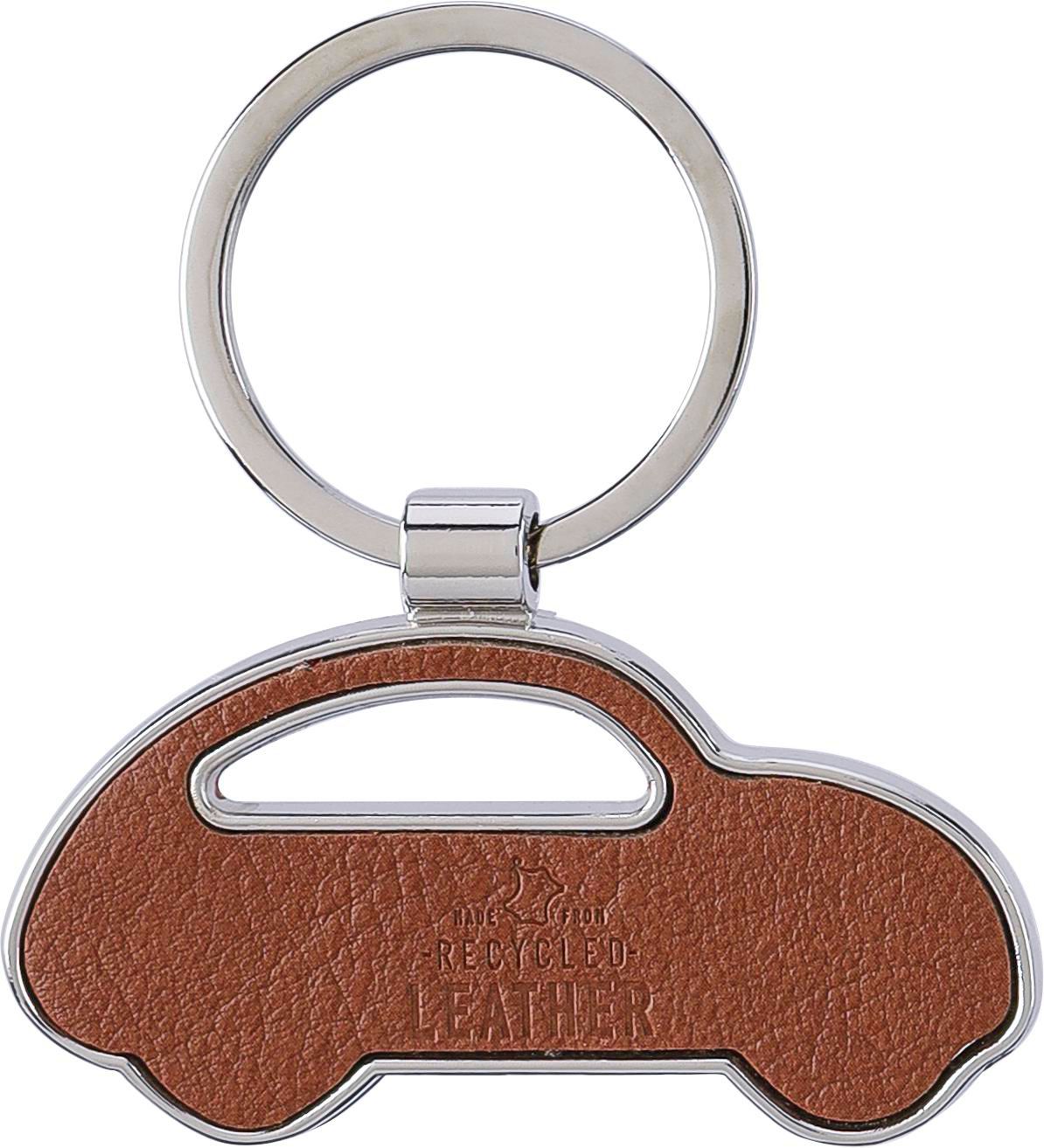 Key chain Joan – Leather – Car, brown