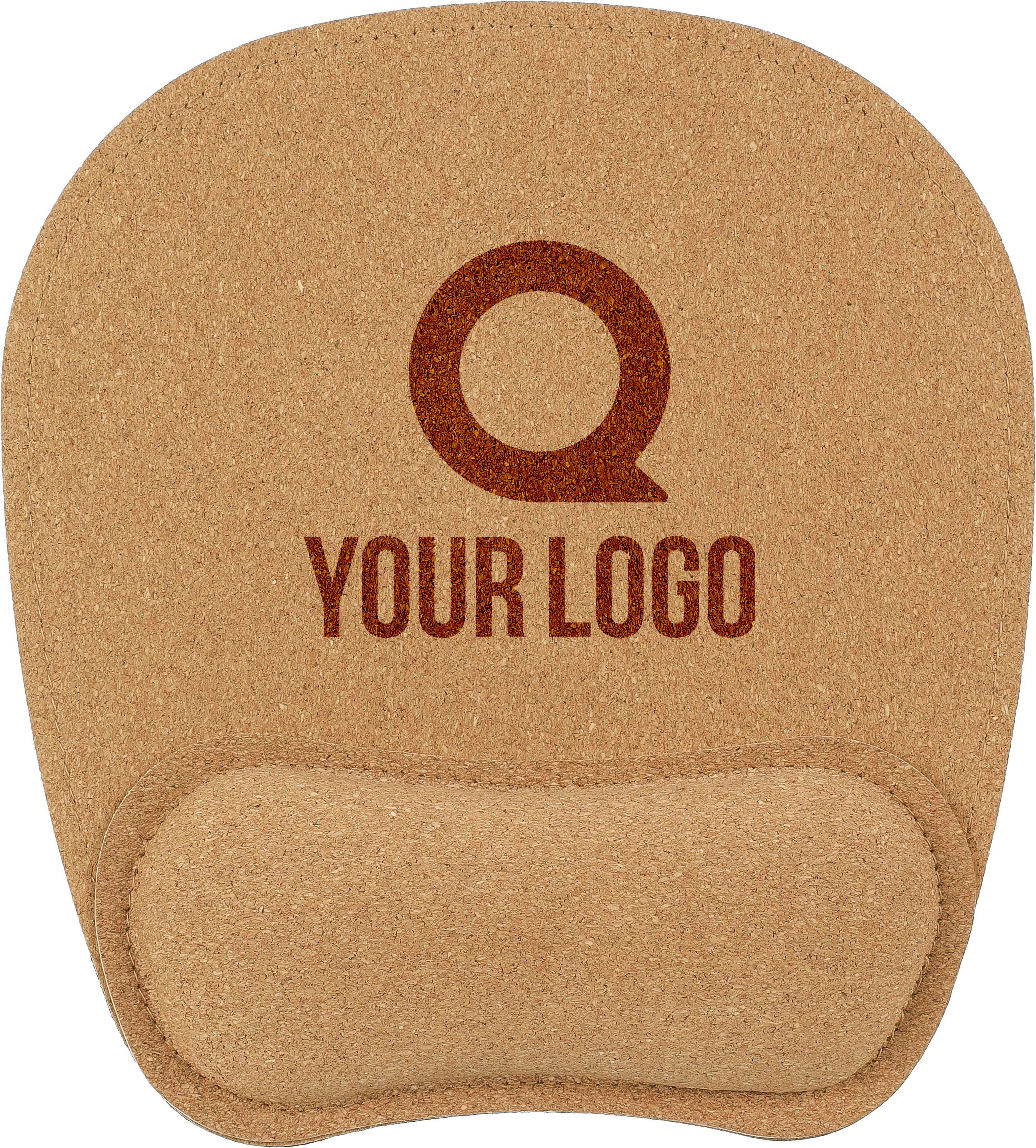 Mouse pad Edwin – Cork – Ergonomic, brown