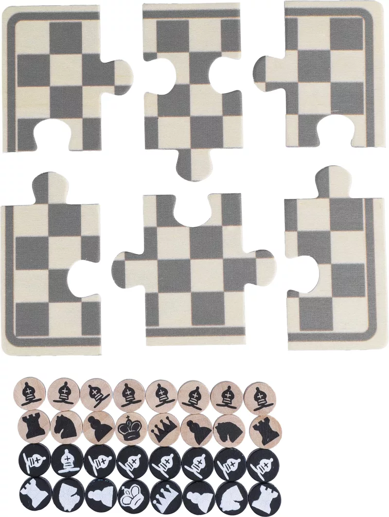 Chess game Hank – Wooden, brown