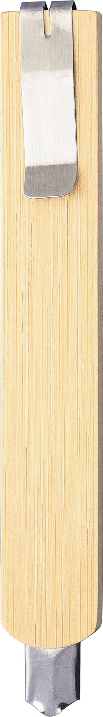 Pocket knife Jeffrey – Bamboo, brown