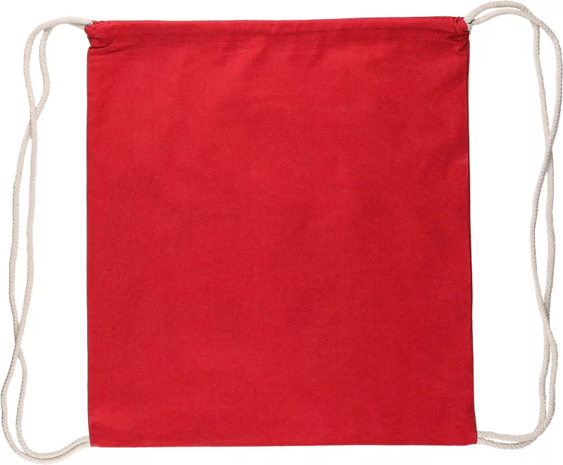 Drawstring backpack Bridget – Cotton – OEKO-TEX – 7 l, red