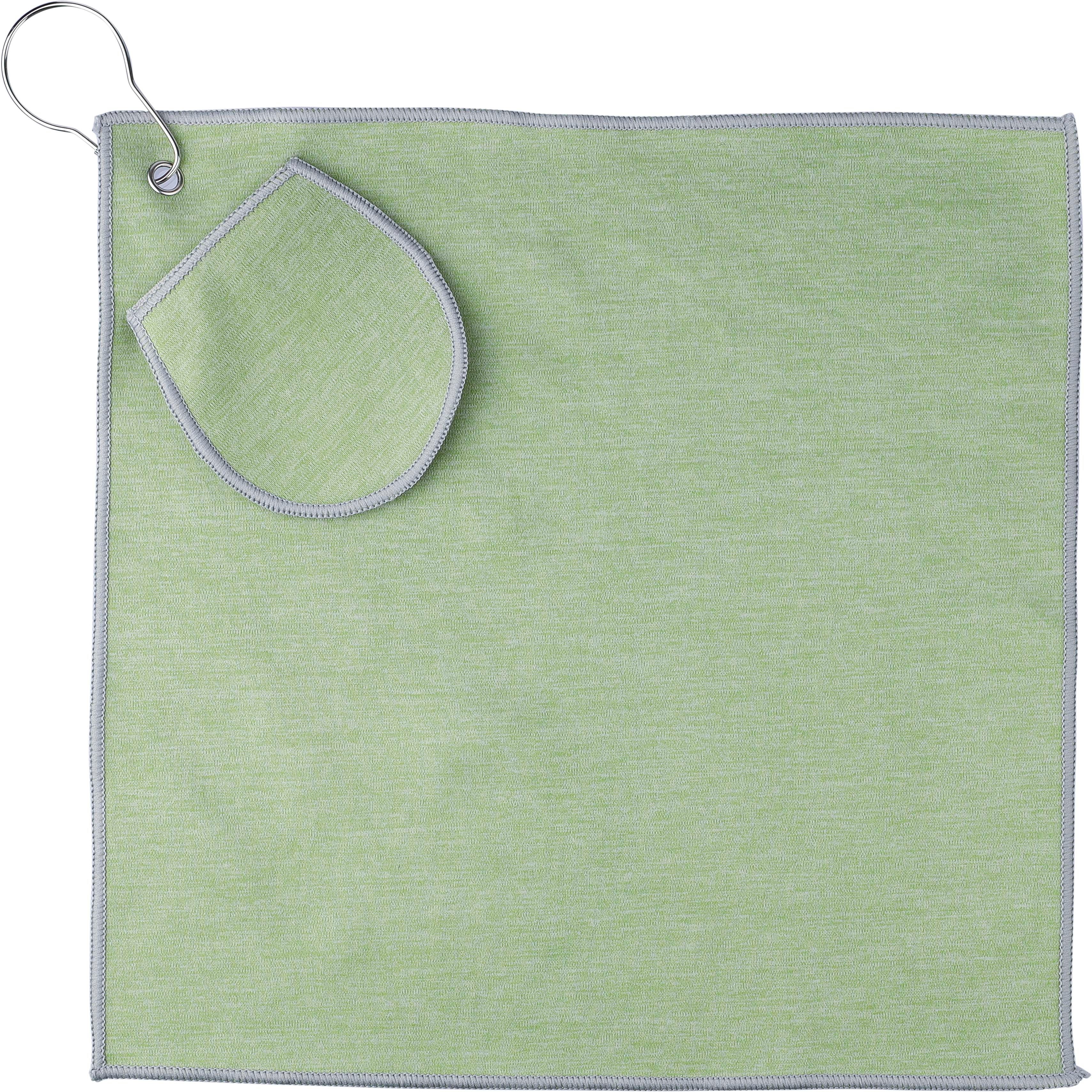Serviette de golf Idris – Avec pochette, vert clair