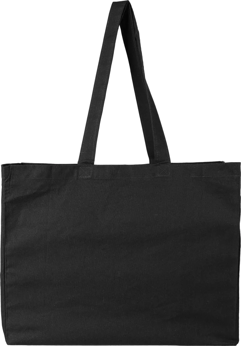 Sac de courses Maleya – Coton – Forme D, noir
