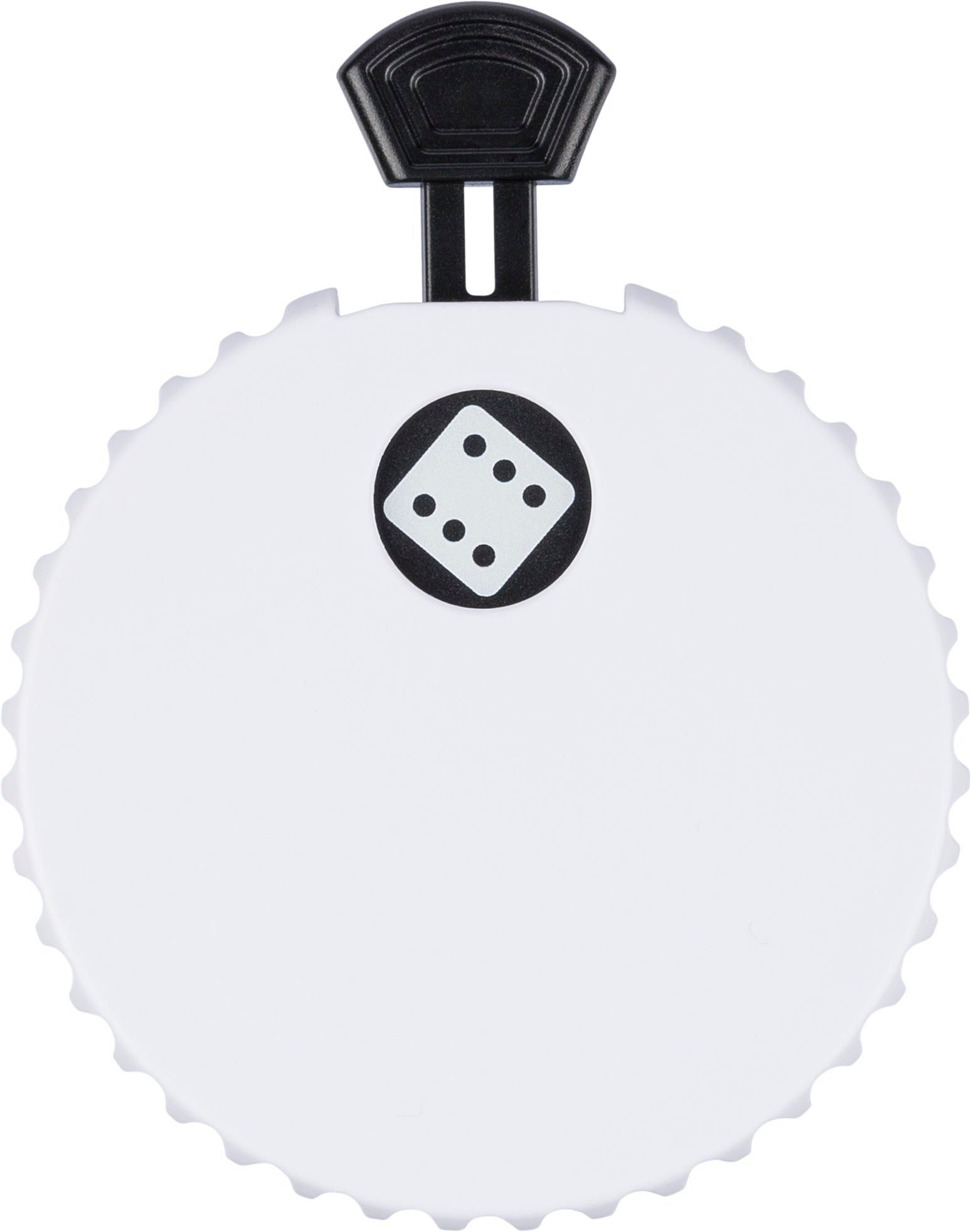 Mechanical dice Cian – With bottle opener, white/black