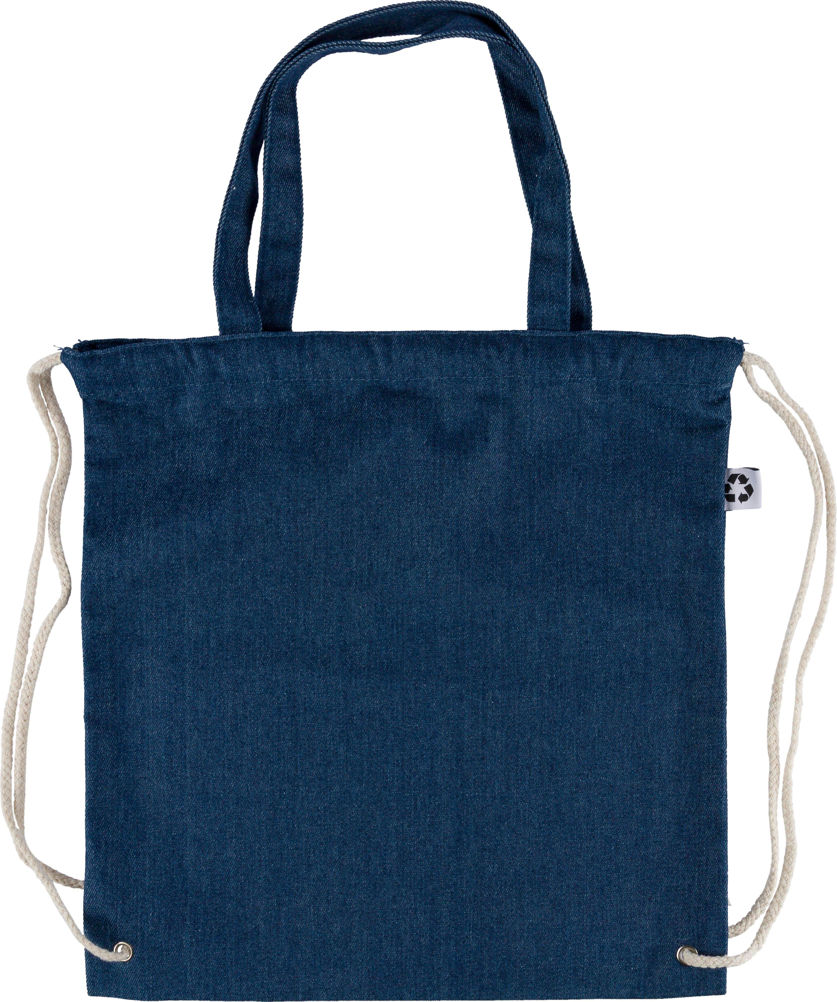 Kordelzugbeutel Dex – Denim – 6,6 l, blau