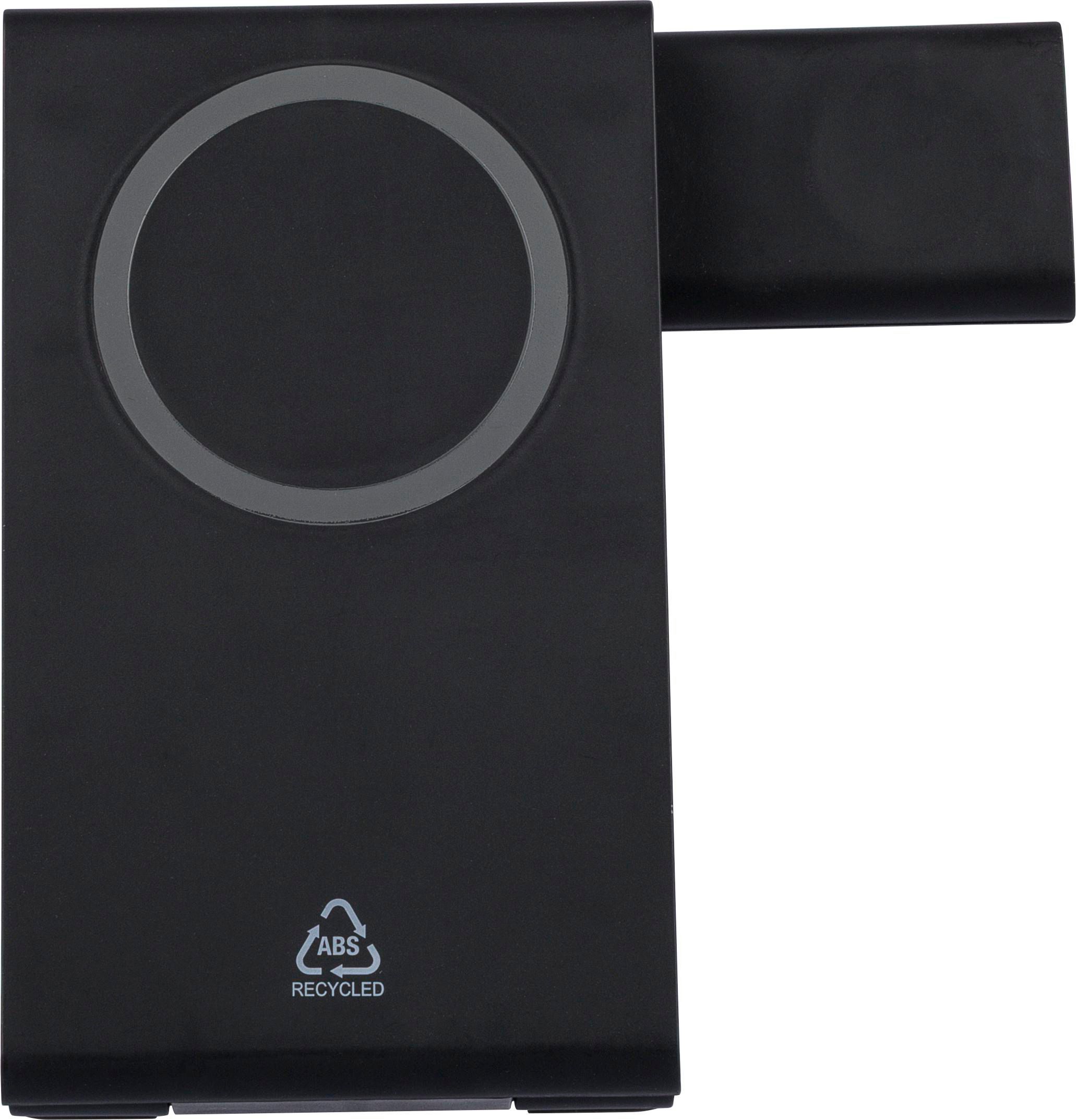 Wireless charger Valerio – 3-in-1 – Magnetic, black