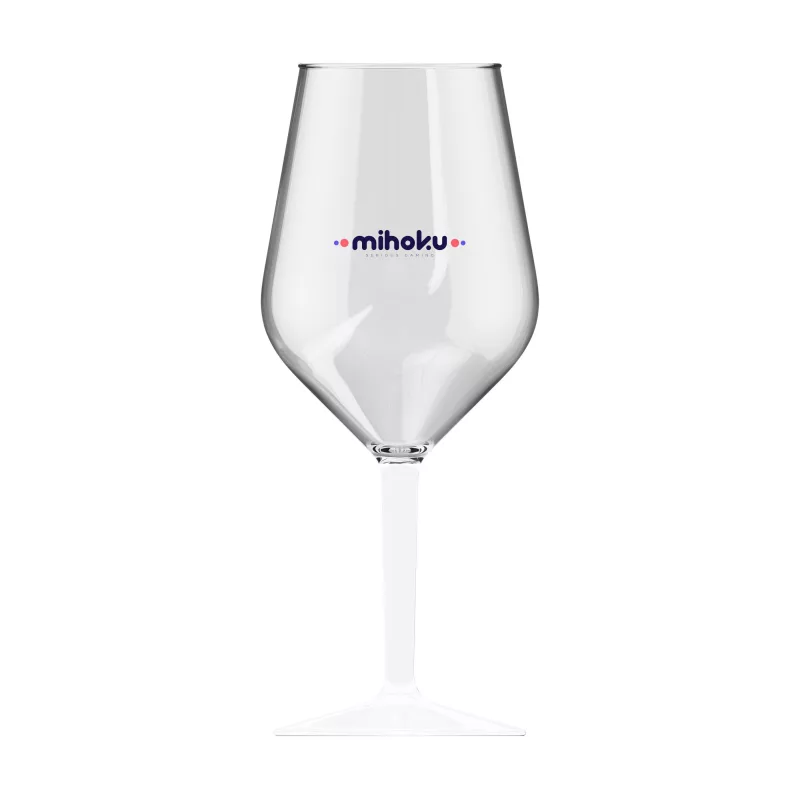 Verre à vin HappyGlass Lady Abigail Colour – Tritan – 470 ml, blanc translucide