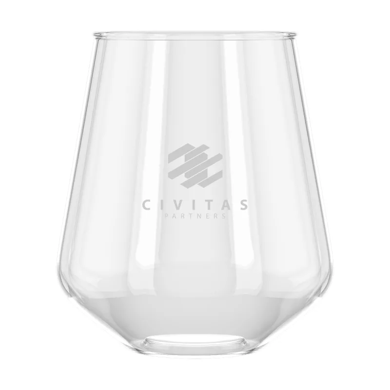 HappyGlass Wasserglas Lady Yoko – Tritan – 400 ml, transparent
