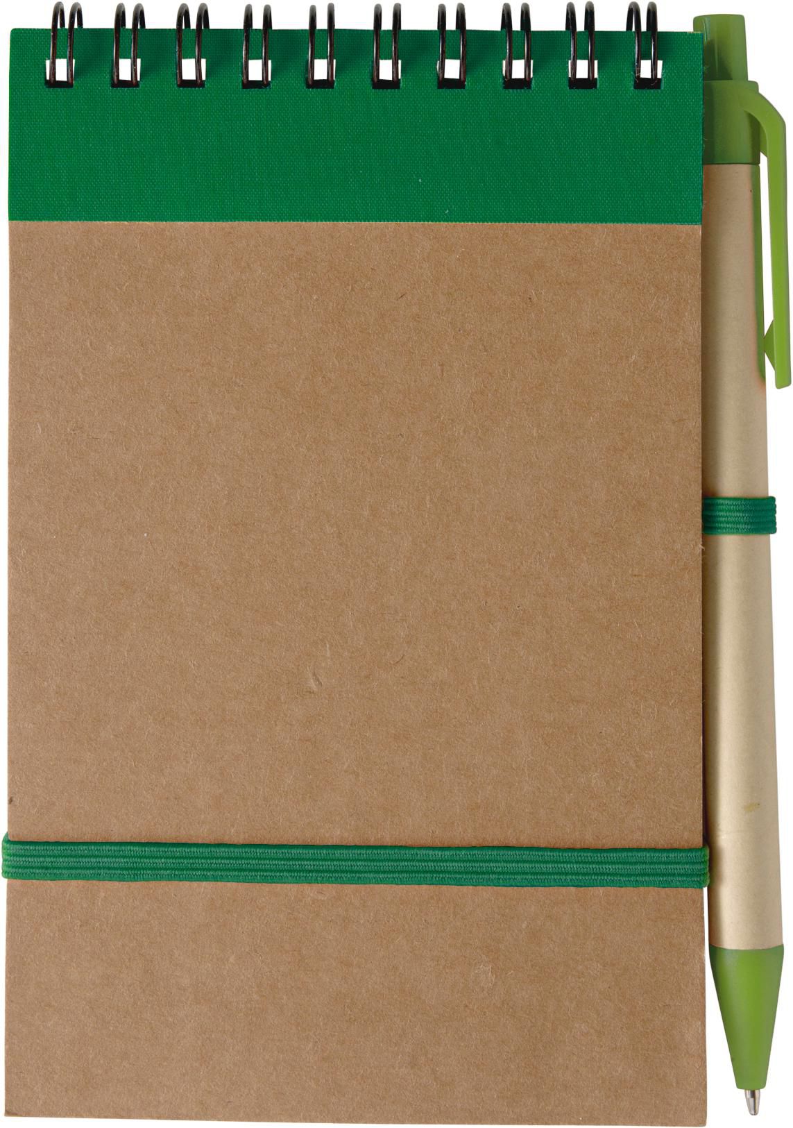 Notizbuch Emory – Karton – A6 – Liniert, grün