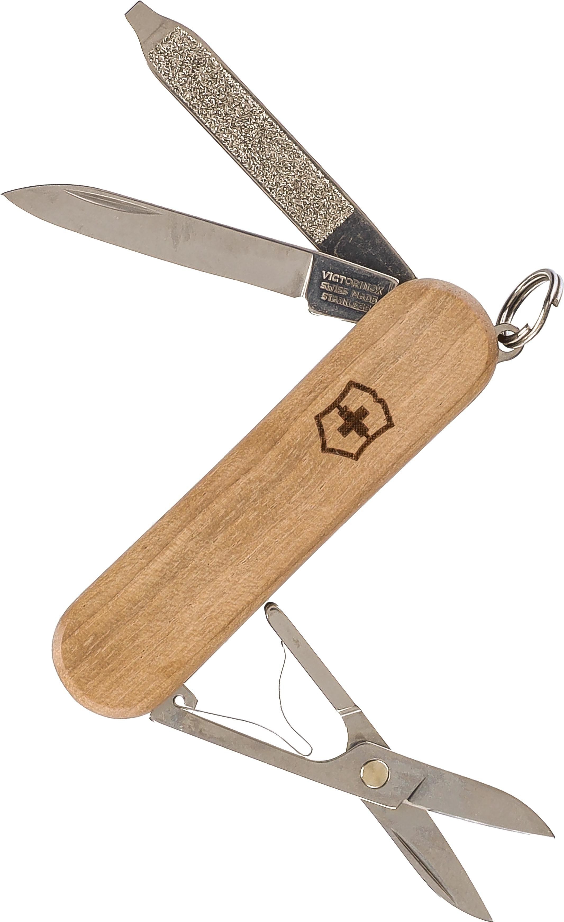 Victorinox Taschenmesser Classic SD Wood – 5 Funktionen, braun