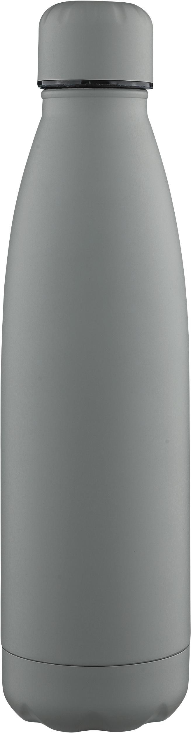 Doppelwandige Flasche Sunny – 500 ml, grau