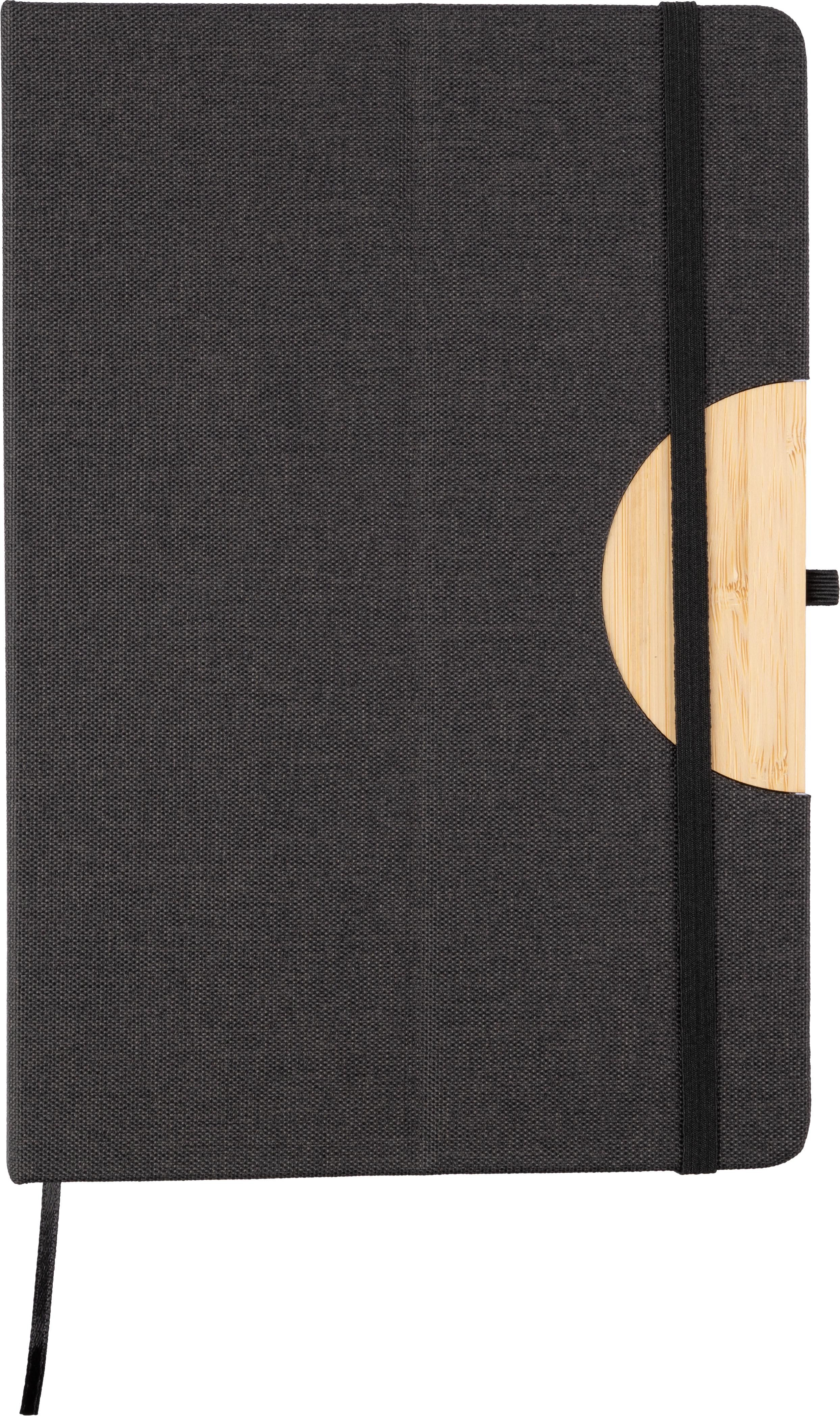Carnet Ernst – PET – A5 – Support téléphone, noir
