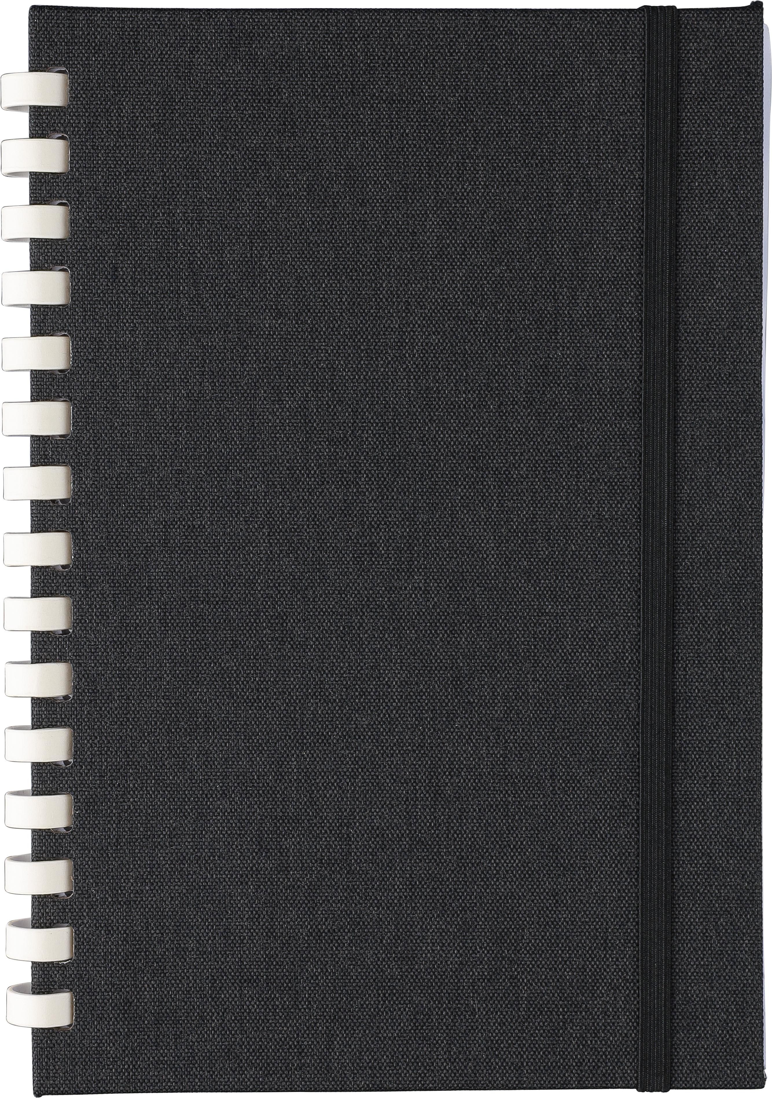 Notebook Ilias – PET – A5 – Lined, black