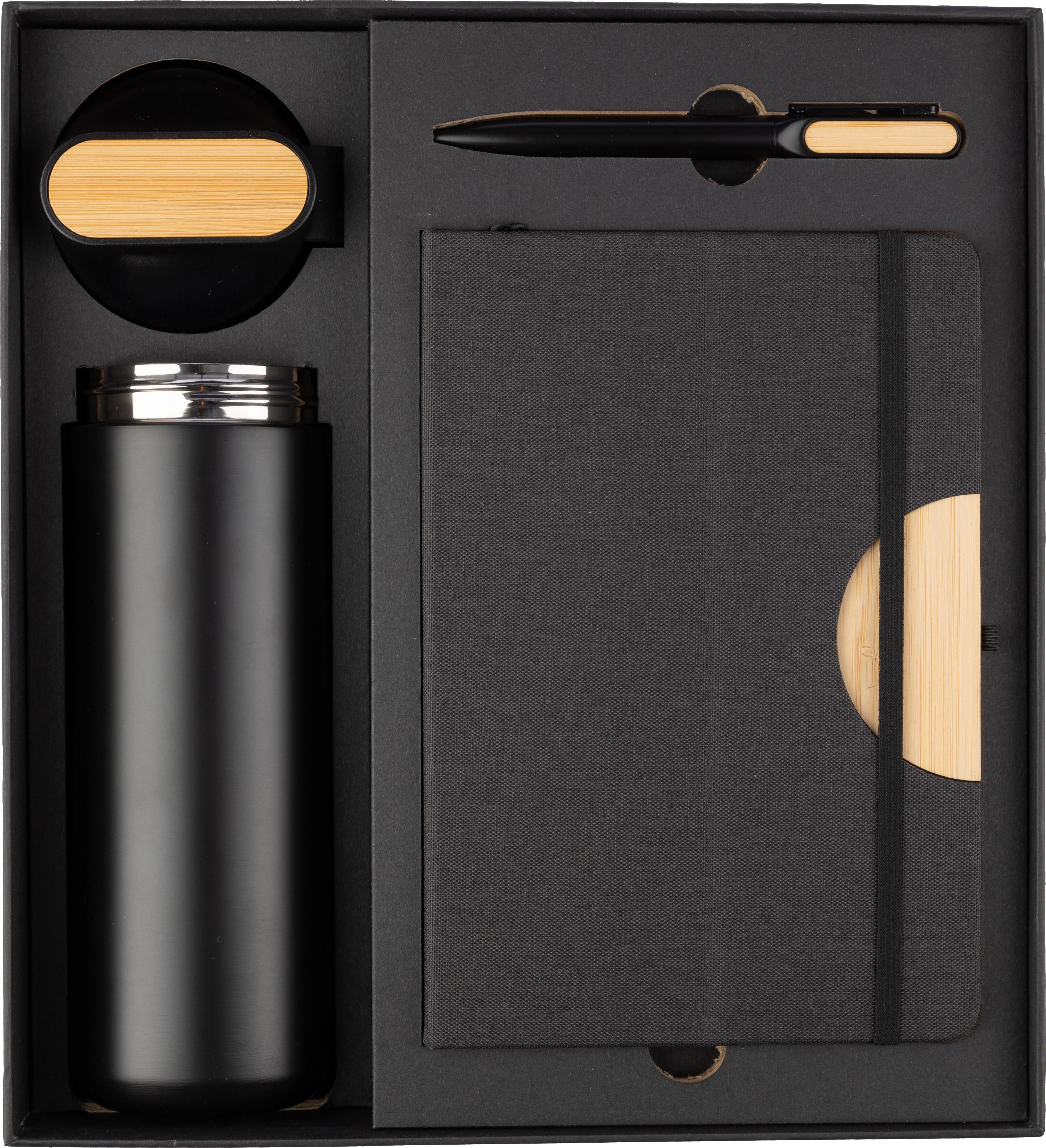 Office gift set Kurt – 3 items, black