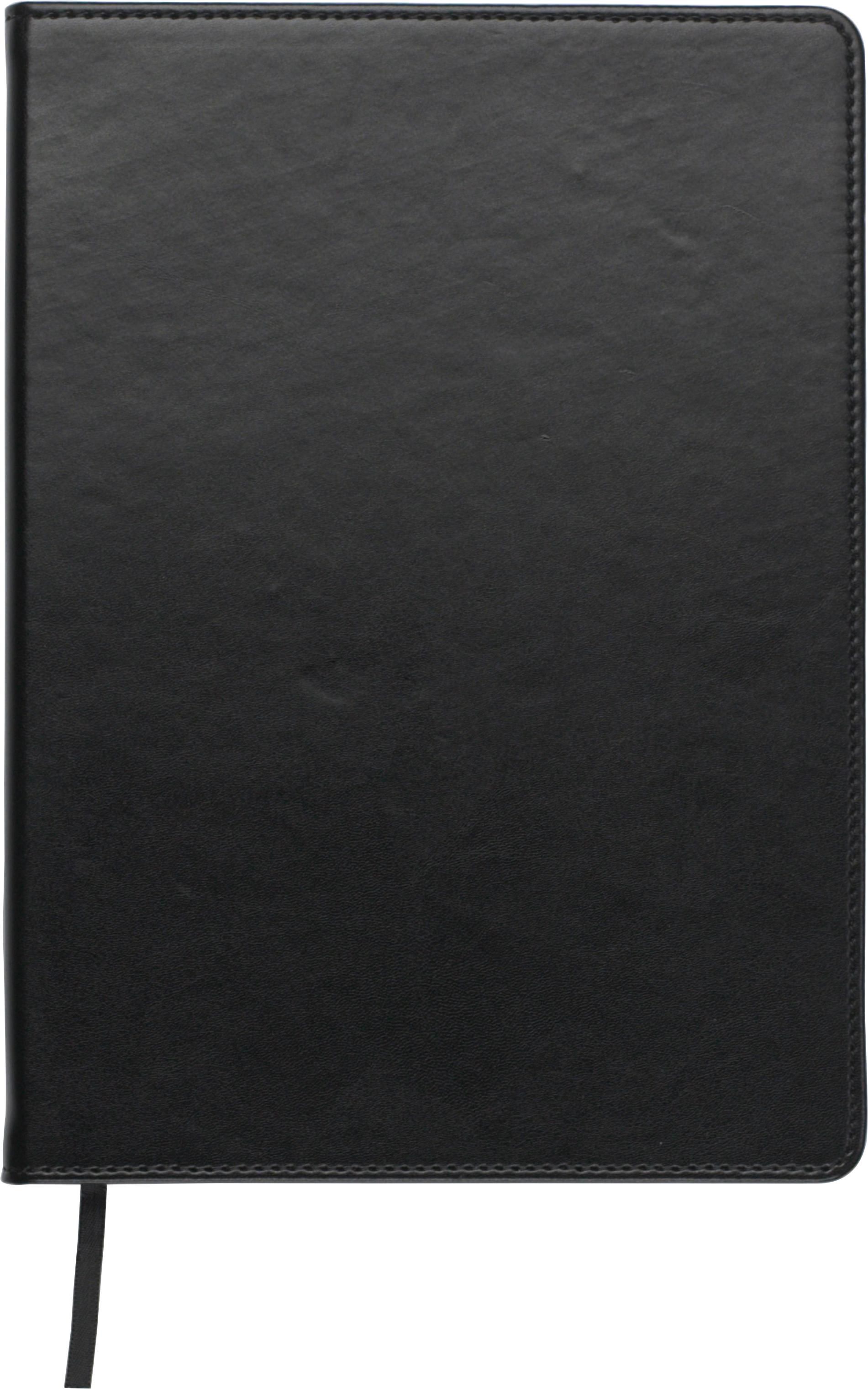 Carnet Ellis – PU – A5 – Ligné, noir