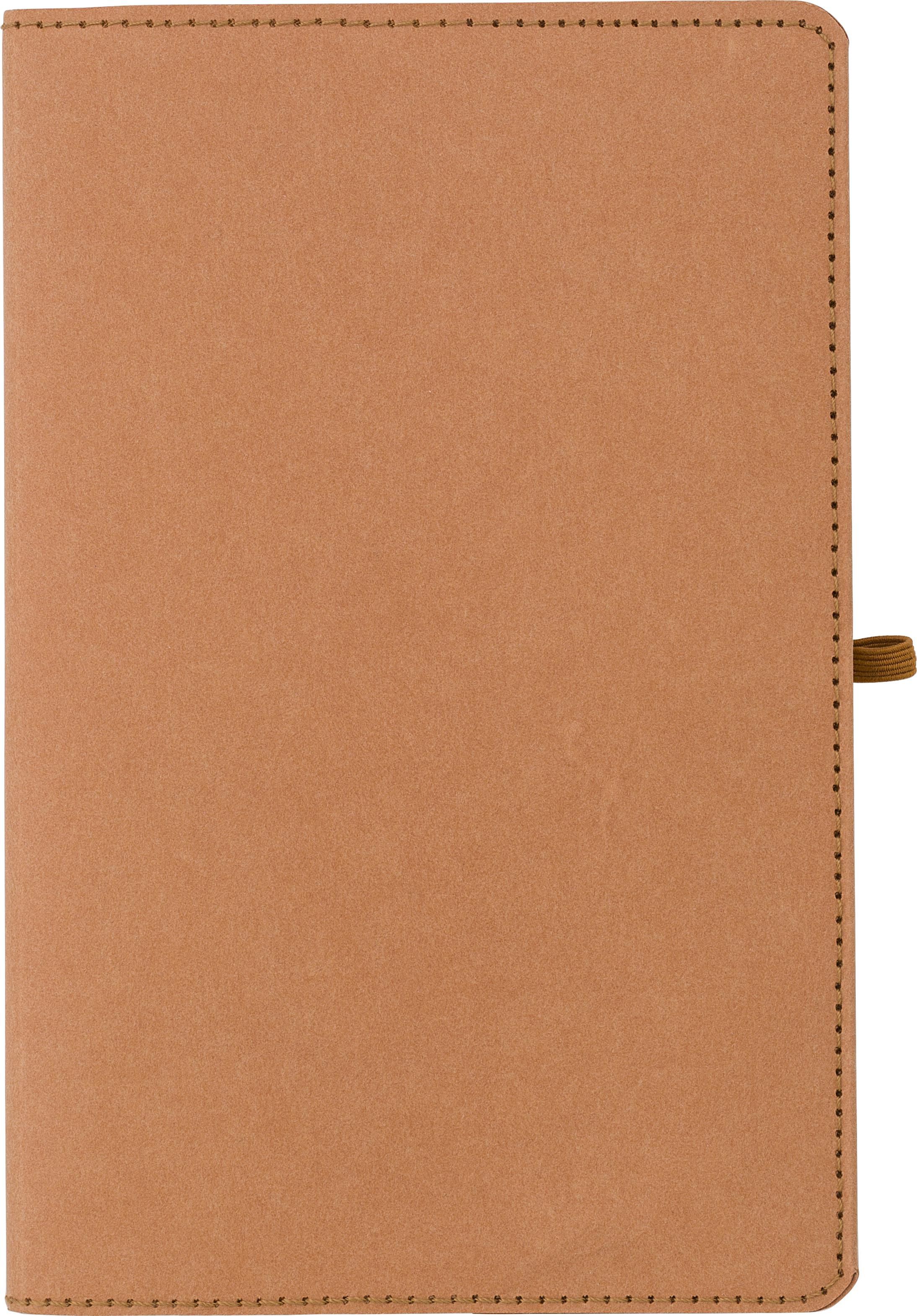 Carnet Johanna – Kraft lavé – A5 – Ligné, brun