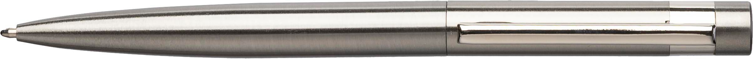 Stylo bille Hannelore – Acier inoxydable – Twist, argenté