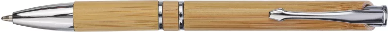 Ballpen Deanna – Bamboo – Chrome, brown