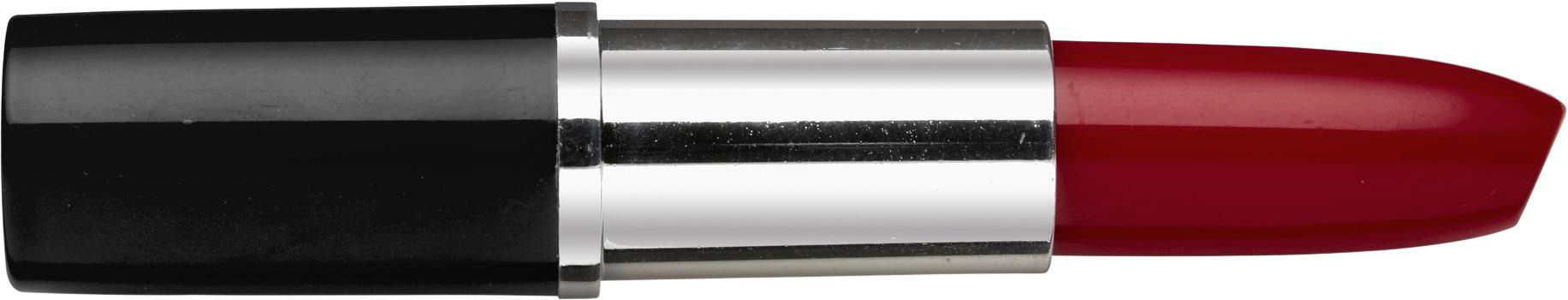 Kugelschreiber Martin – Lippenstiftform, schwarz/rot