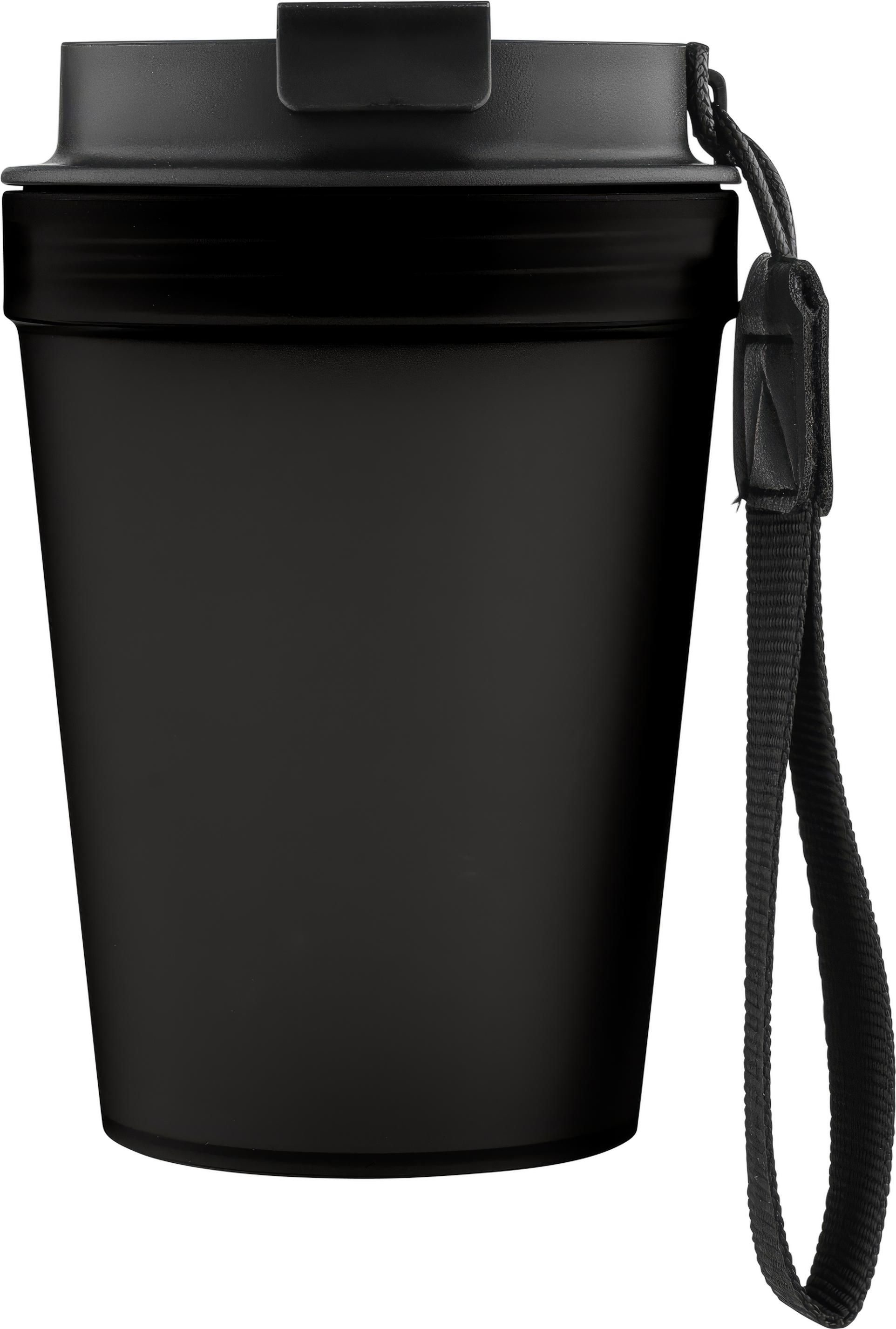 Reisebecher Lush – 350 ml, schwarz