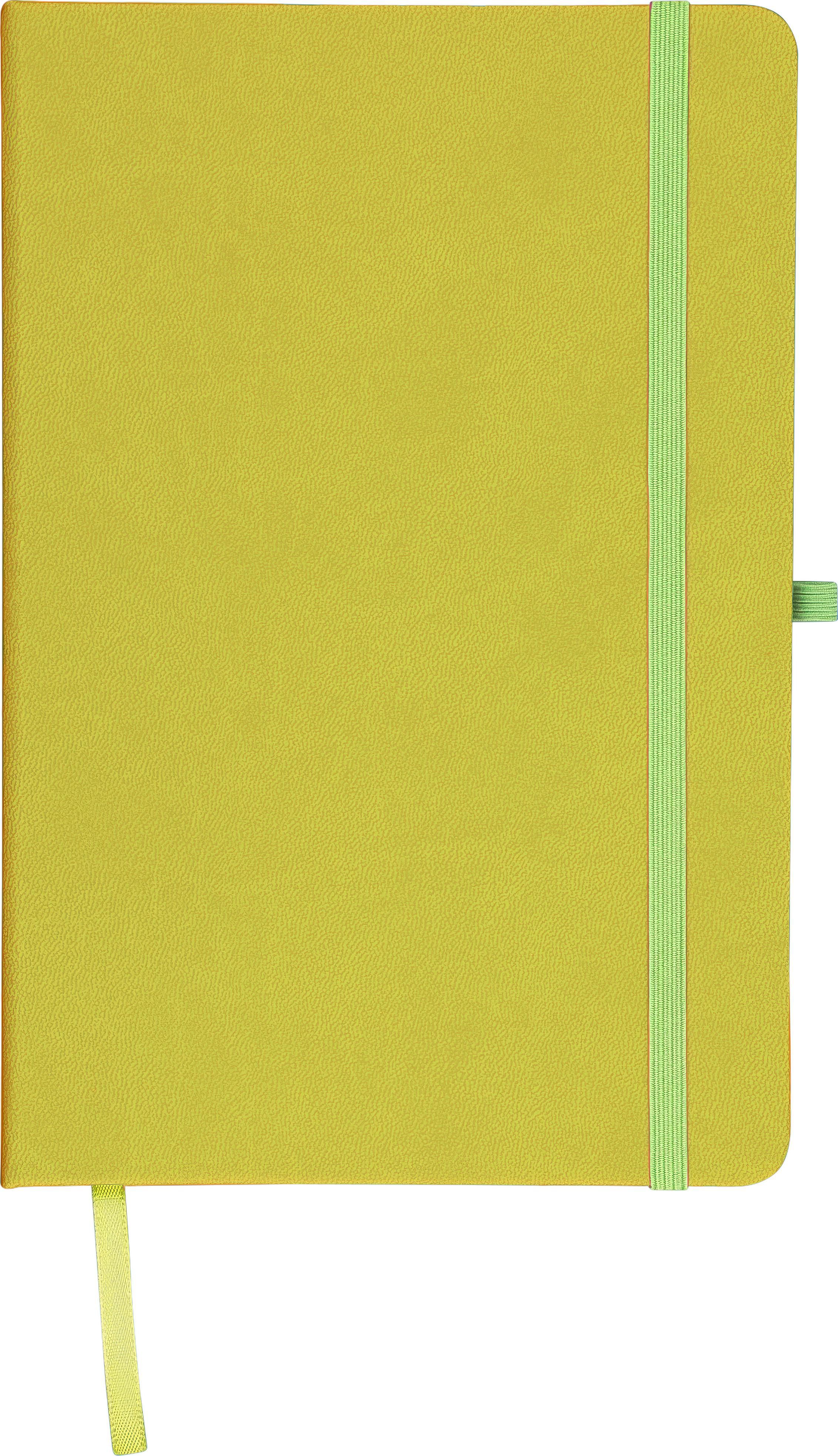 Notizbuch Bloom – PU – A5 – Liniert, limettengrün