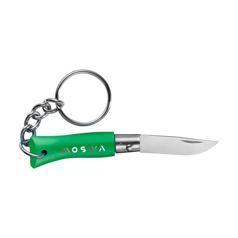 Opinel pocket knife No 02 – With keyring, green