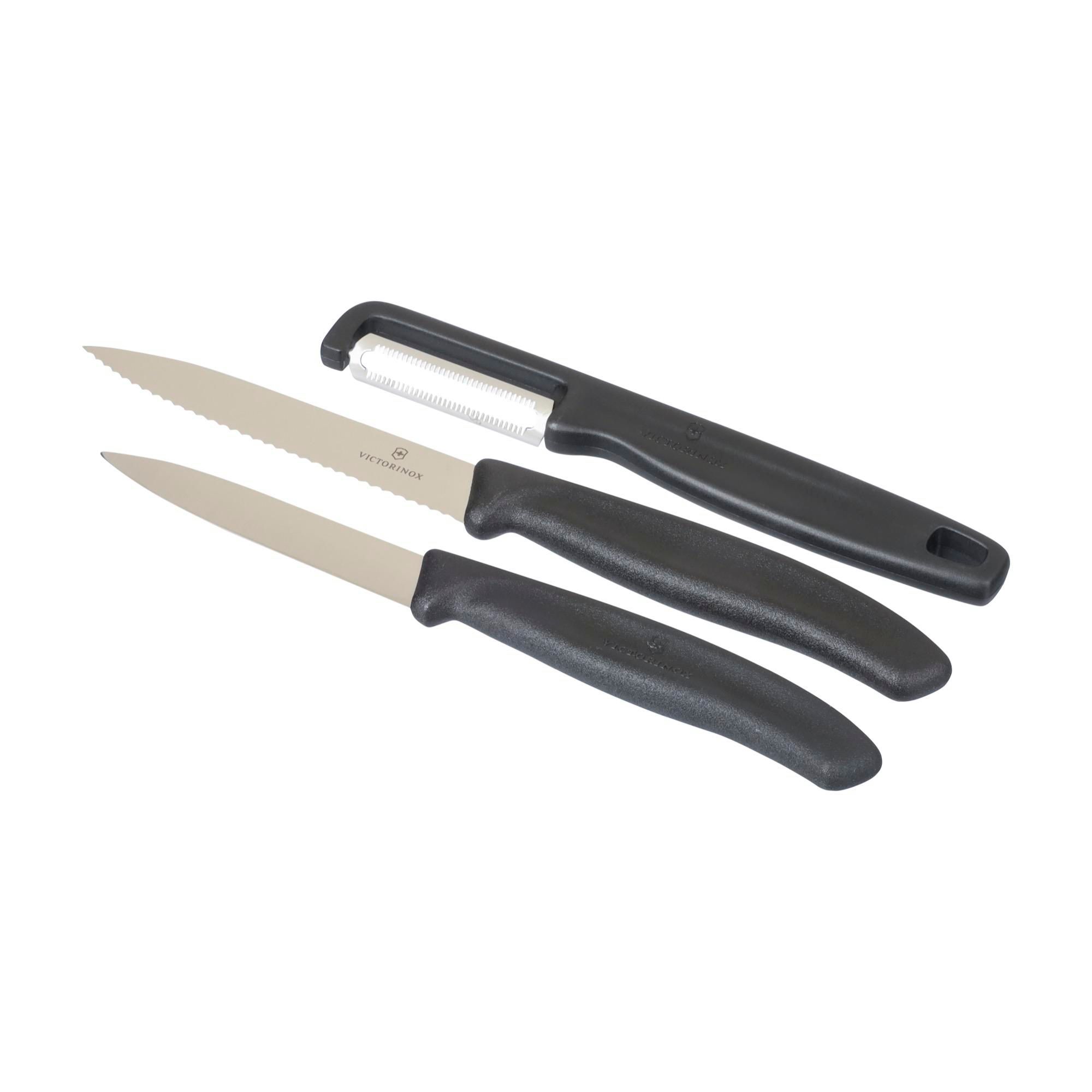 Victorinox Küchenset Swiss Classic – 3-teilig, schwarz