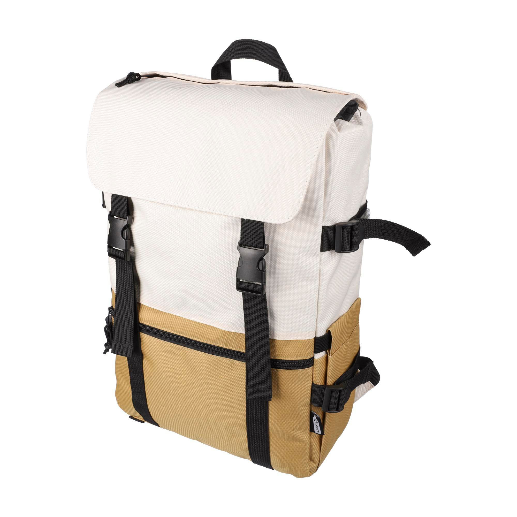 Sac à dos Vayo 2-tons – Ordinateur portable 15" – 11 l, kaki écru