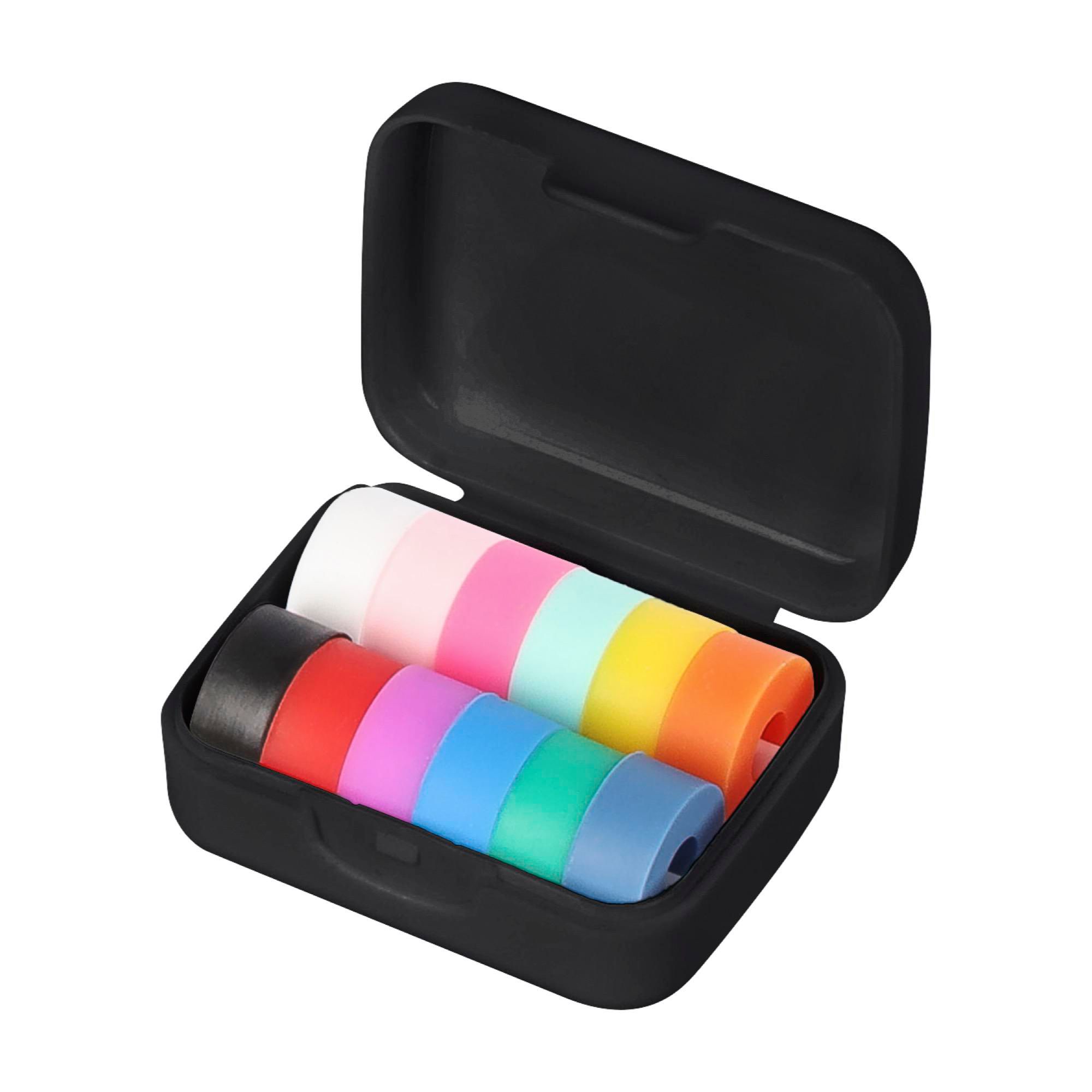 Weinglasmarker-Set Ringo – 12 St., schwarz