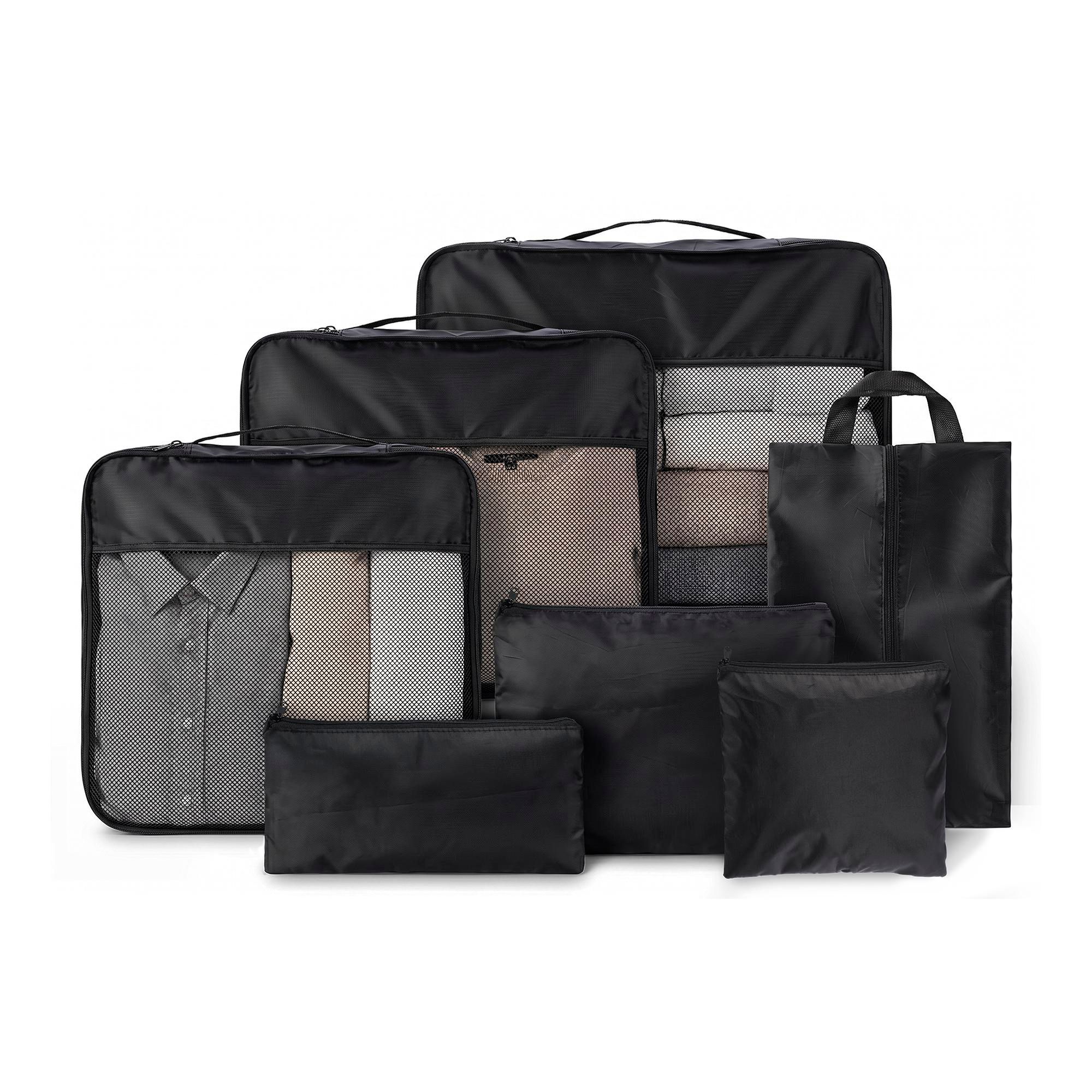 Reiseorganizer-Set Packio – 7 St., schwarz