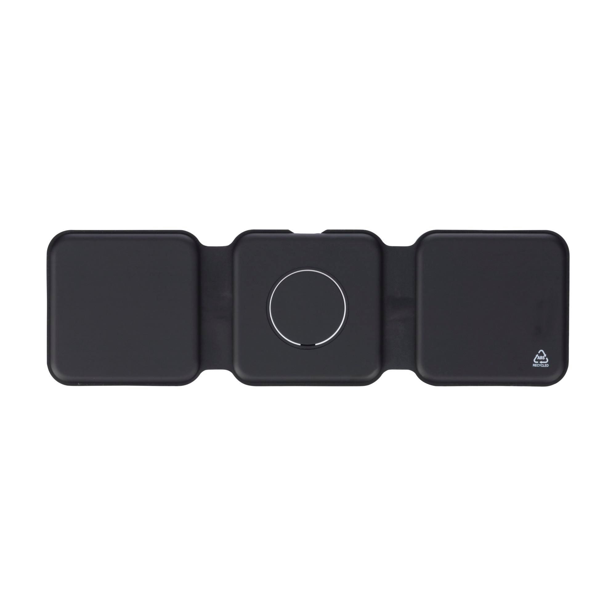 Wireless charger Trigo – 3-in-1, black