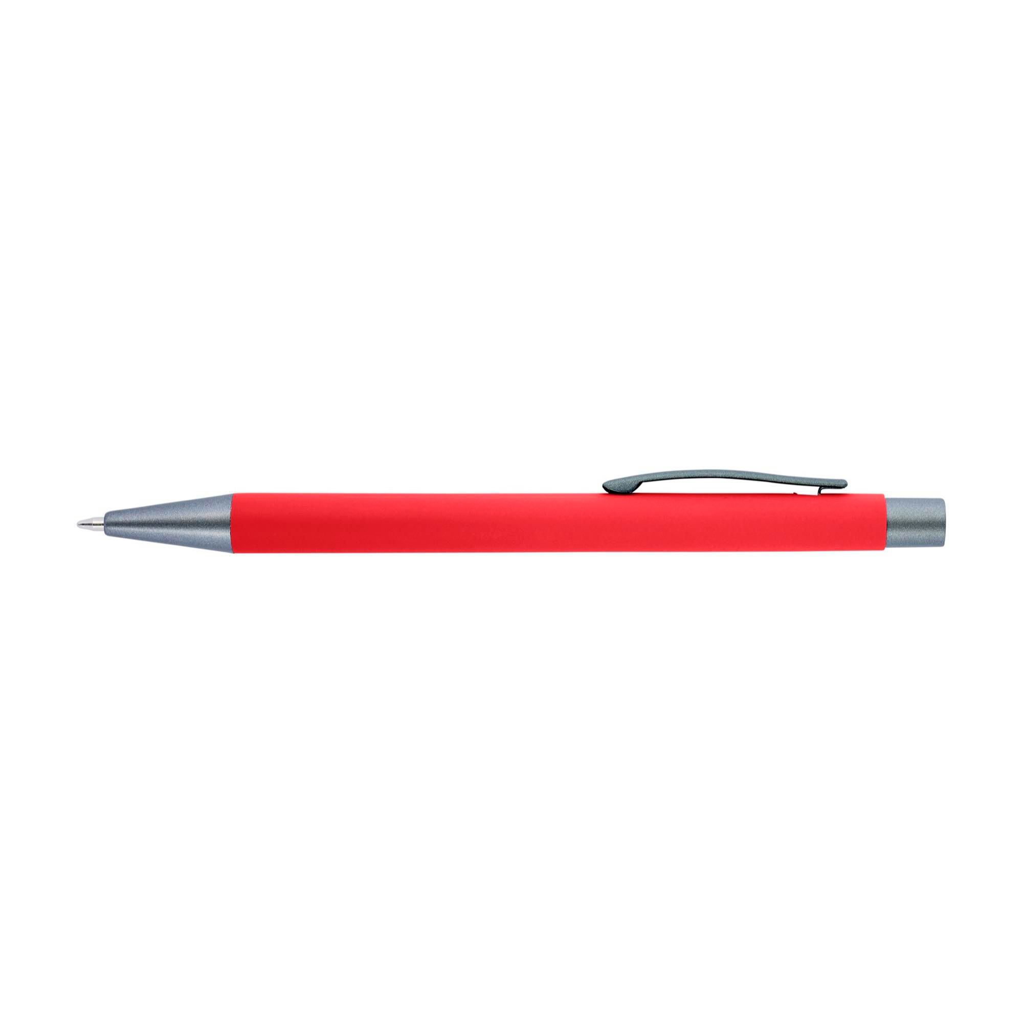 Stylo Emmett – Original – Finition caoutchoutée, rouge