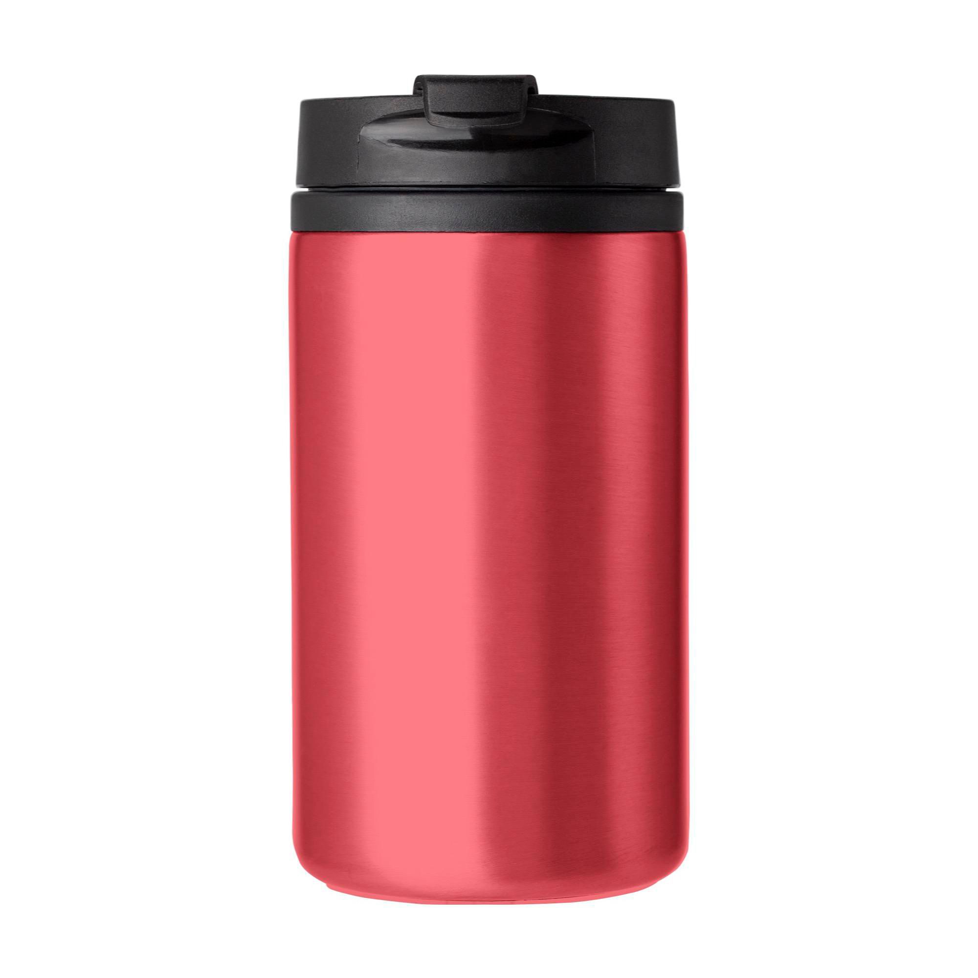 Double-walled travel mug Gisela – 300 ml, red