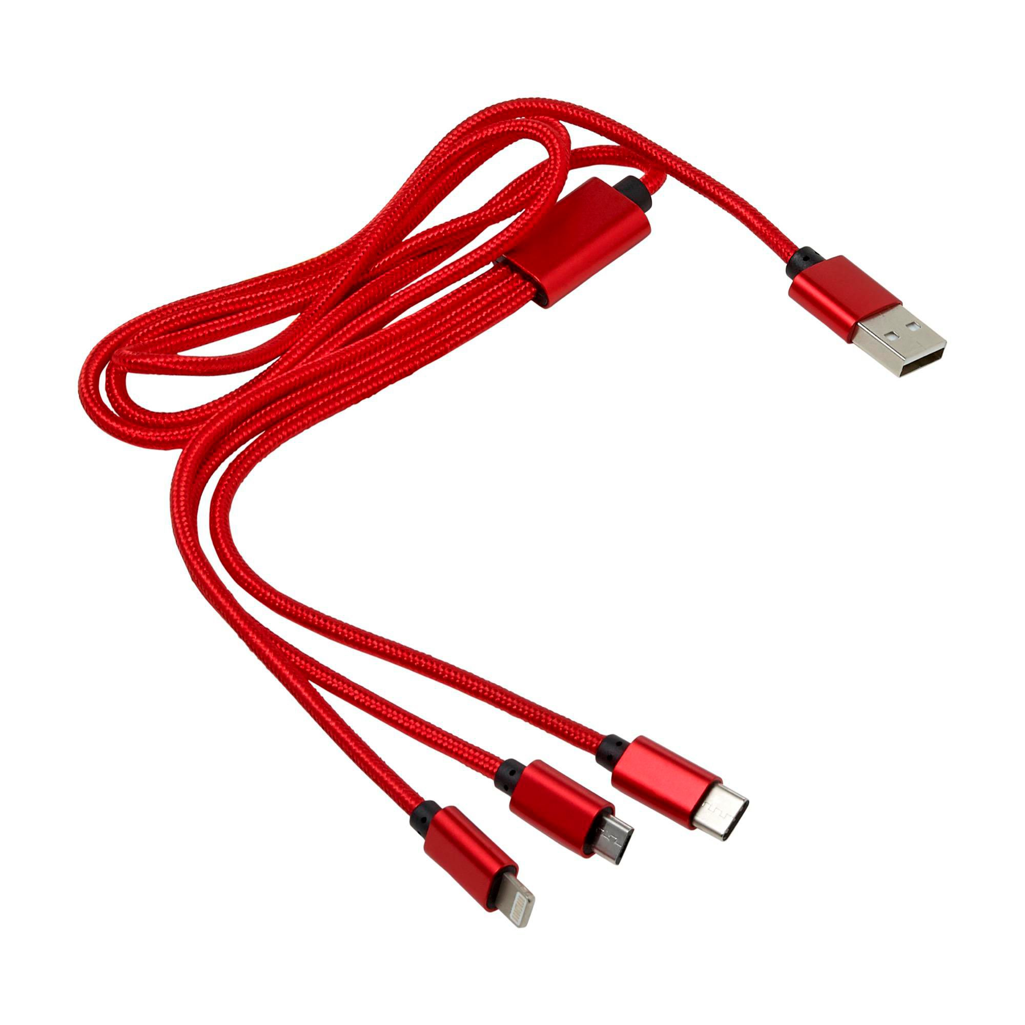 Ladekabel Felix – 4-in-1, rot